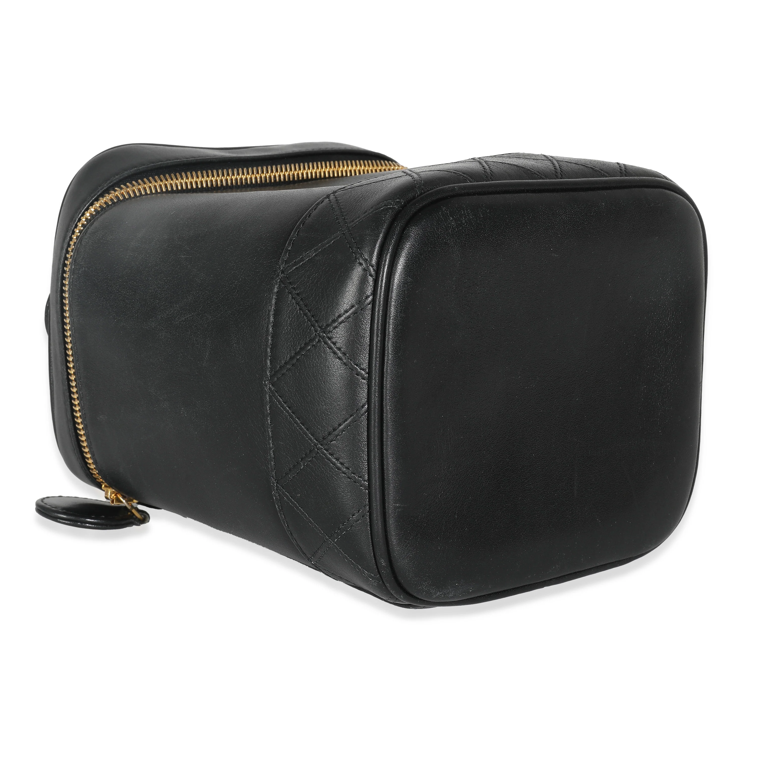 Black Quilted Lambskin Timeless Classic Vanity Case - Image 6