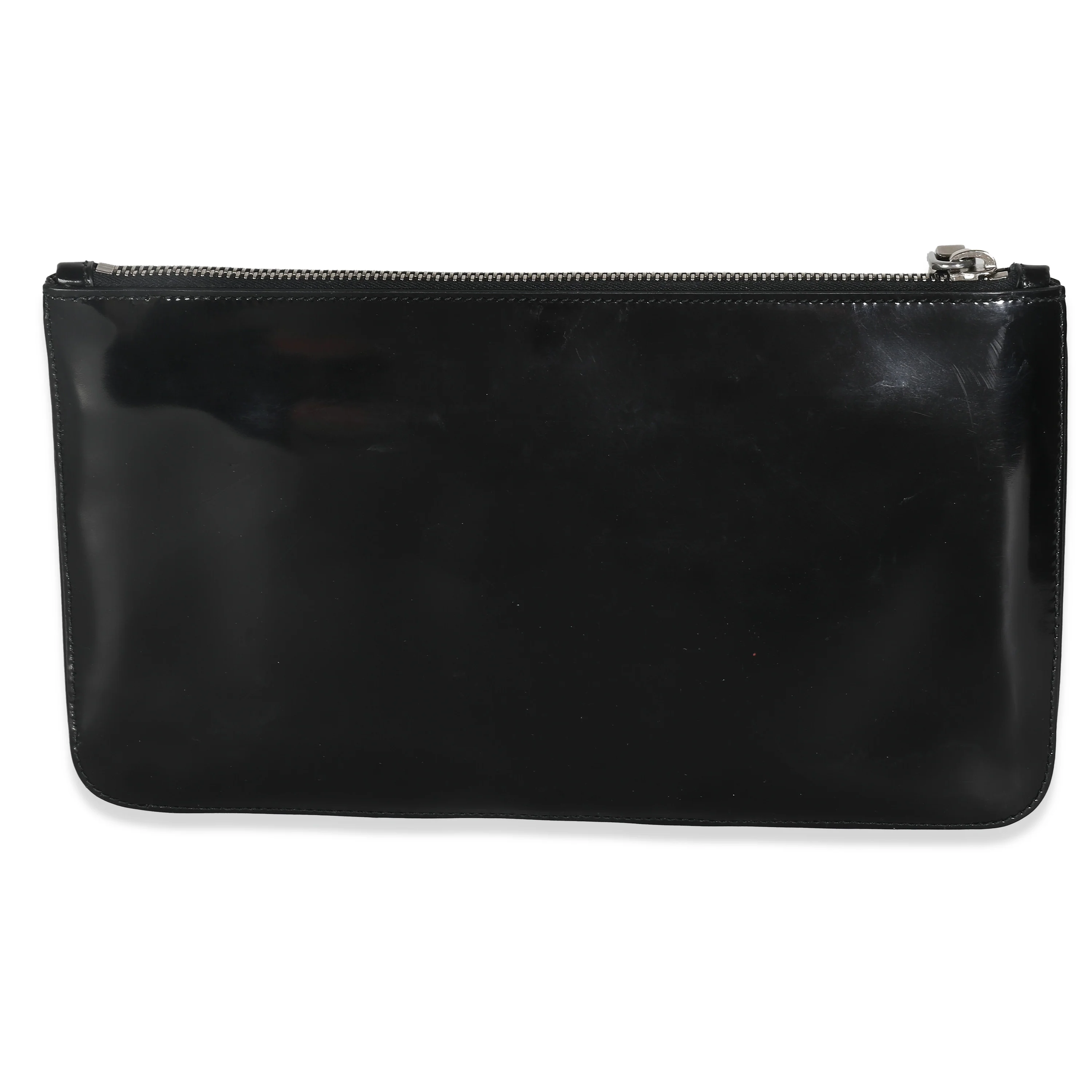 Black Spazzolato Flower Zip Pouch - Image 4