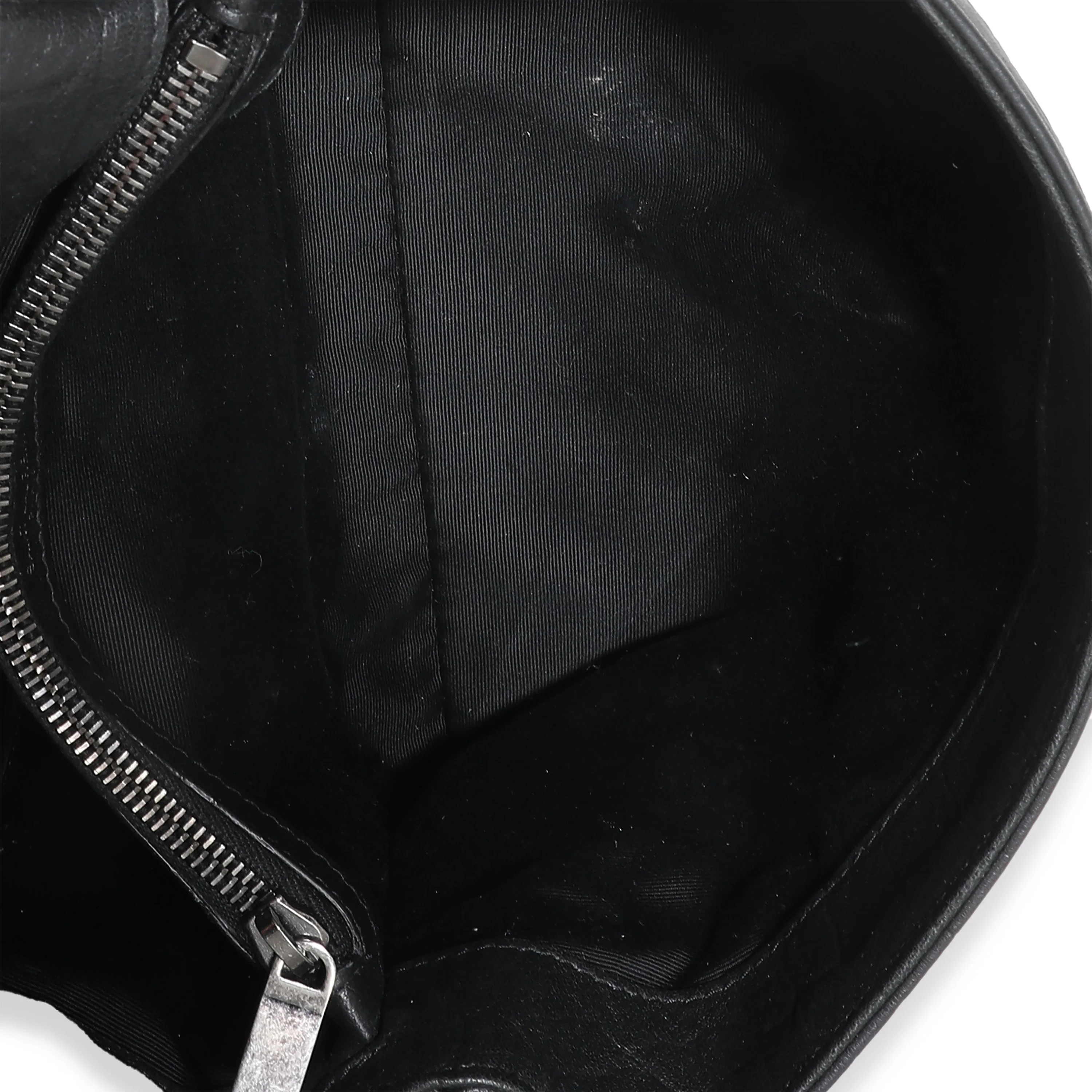 Black Calfskin Croc Embossed Medium West Hollywood Flap Bag - Image 9