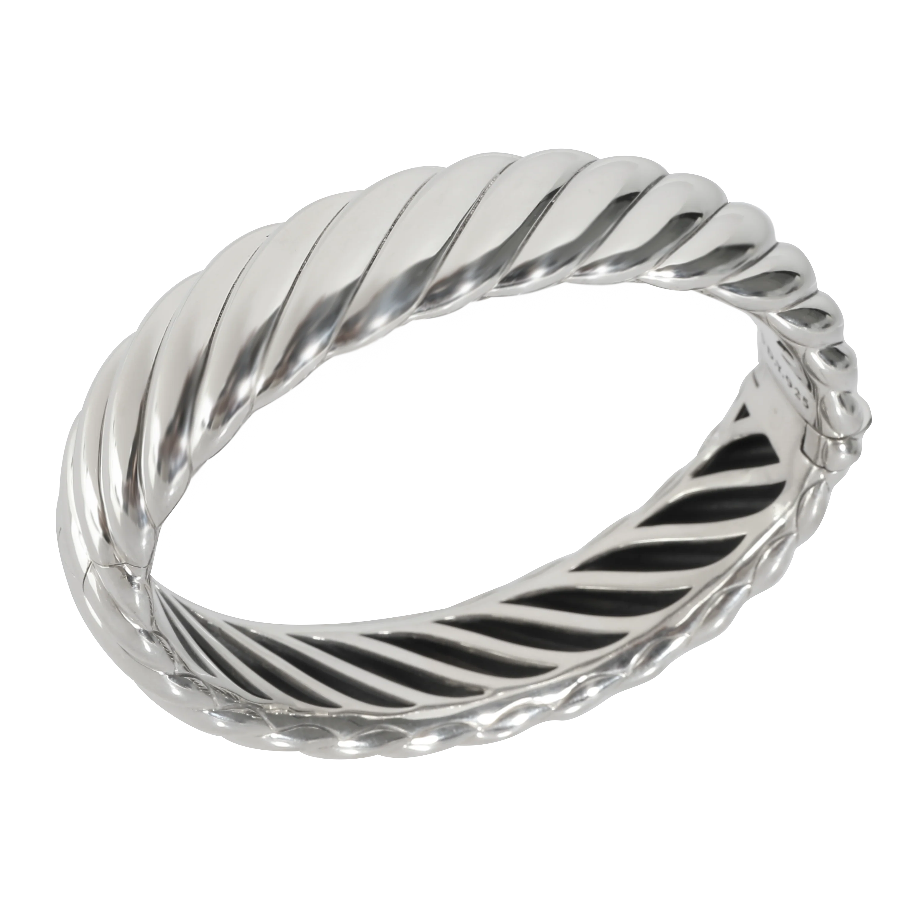 Sculpted Cable Bracelet in  Sterling Silver - Image 6