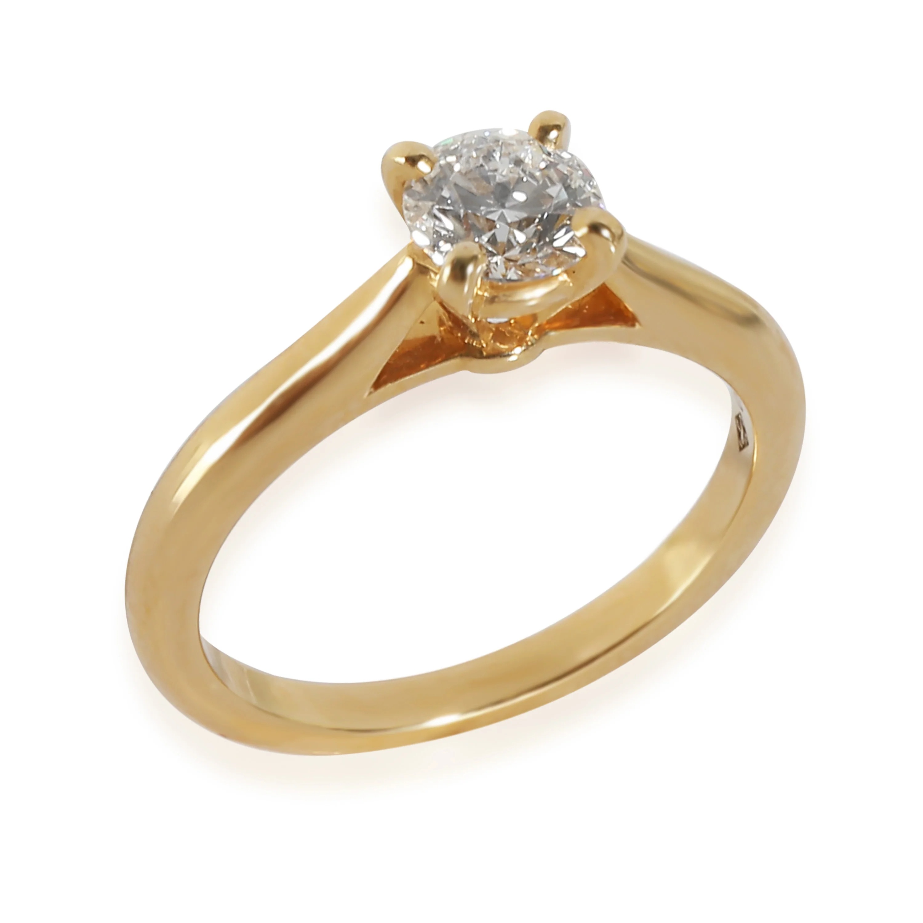 1895 Solitaire Diamond Engagement Ring in 18k Yellow Gold F VVS2 0.5 CTW - Image 2