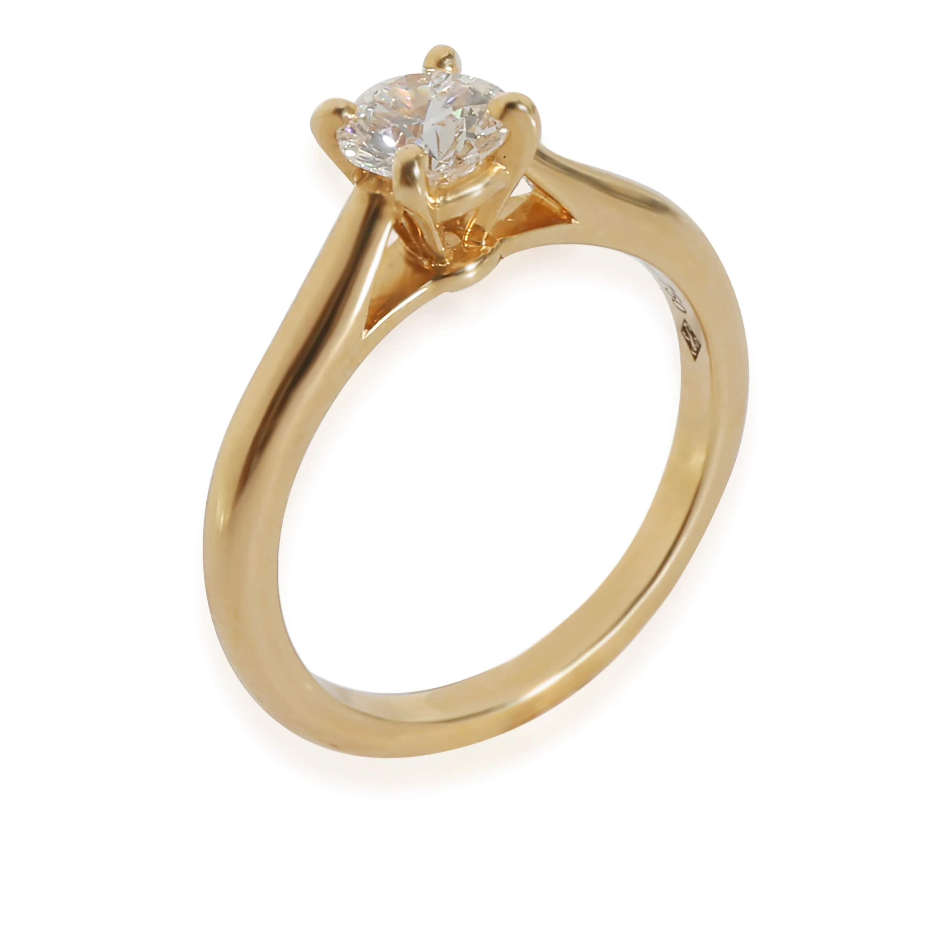 1895 Solitaire Diamond Engagement Ring in 18k Yellow Gold F VVS2 0.5 CTW - Image 5