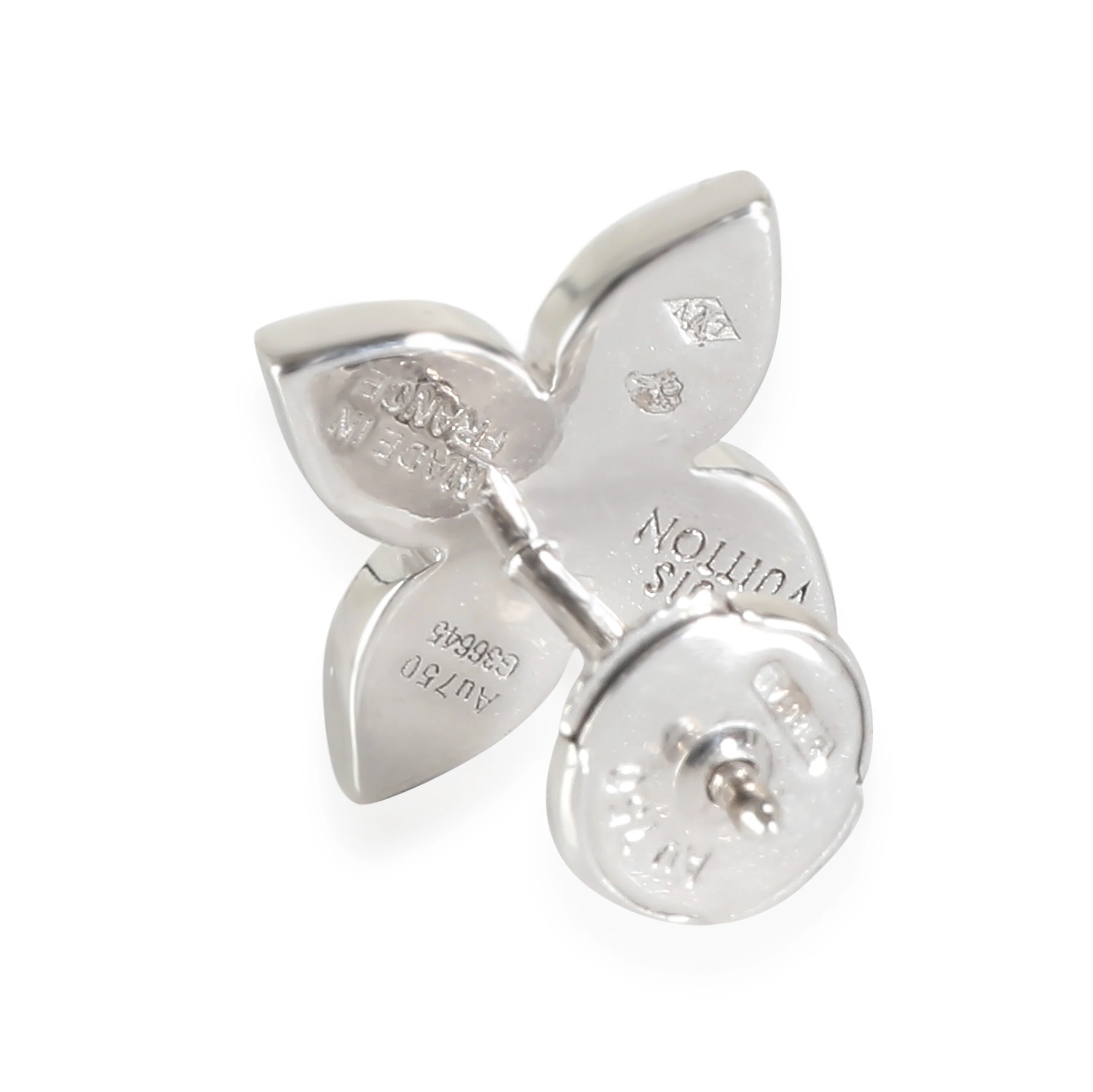 Idylle Blossom Single Earring in 18k White Gold 0.2 CTW - Image 3