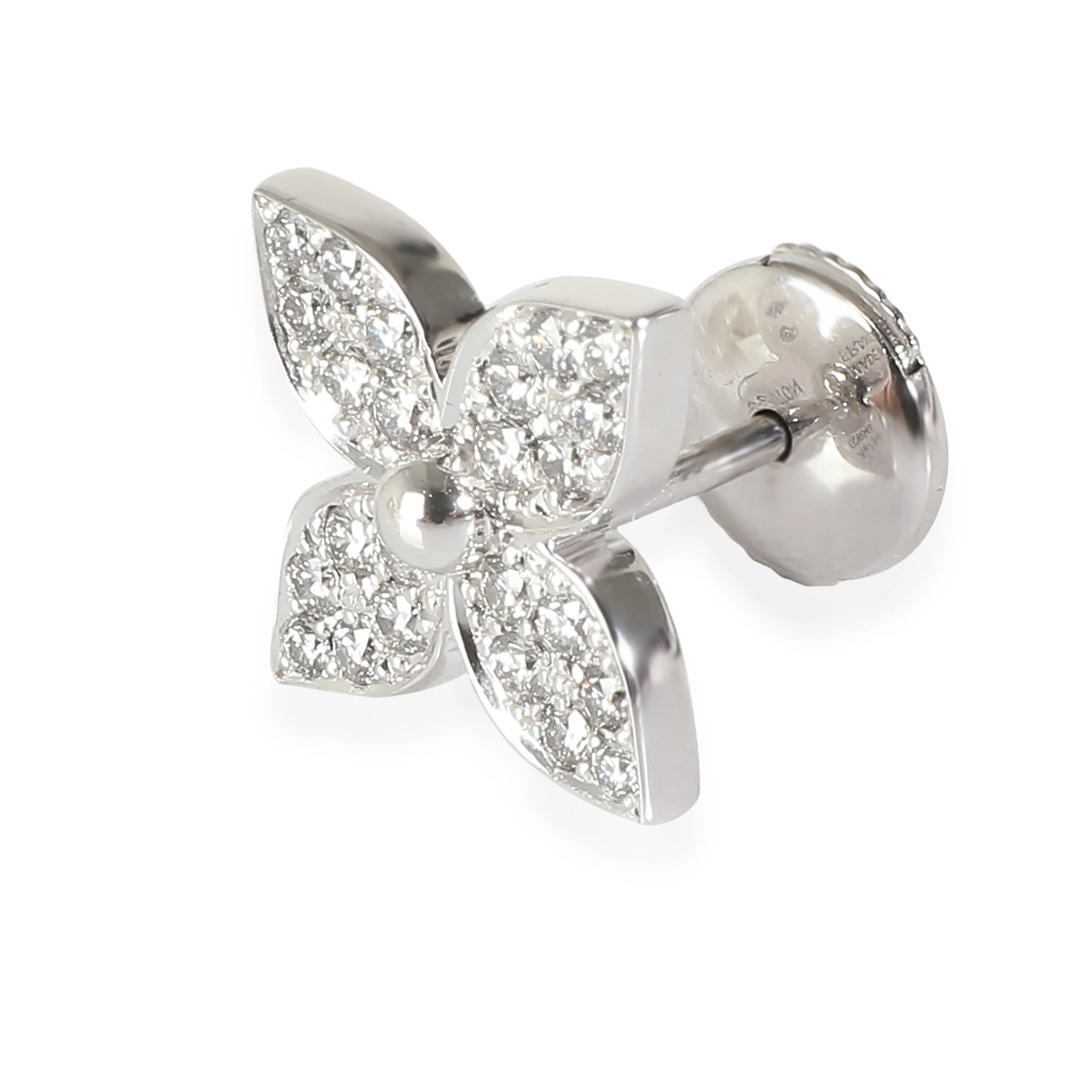 Idylle Blossom Earrings in 18k White Gold 0.2 CTW - Image 2