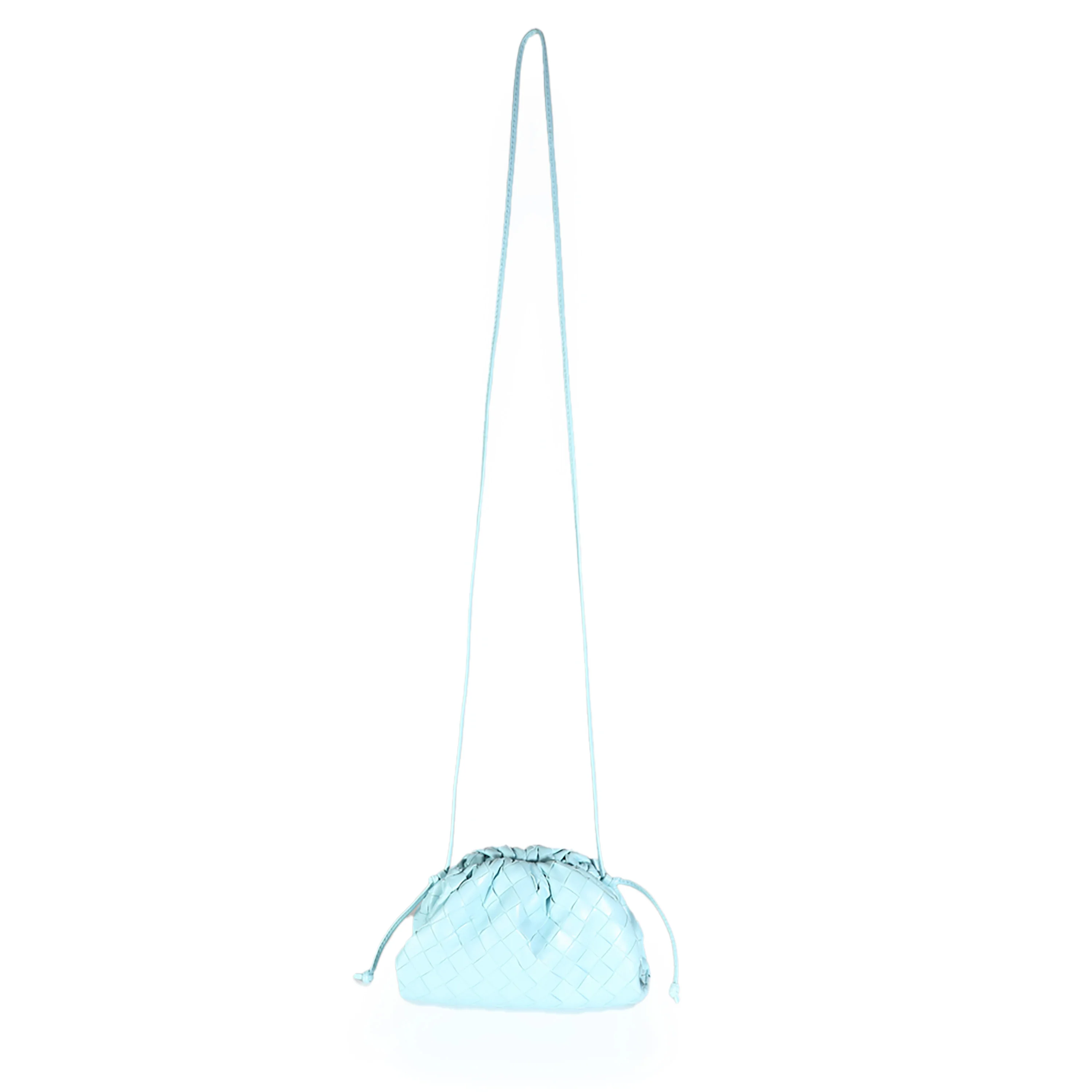 Topazio Silver Intrecciato Nappa Mini Pouch - Image 8