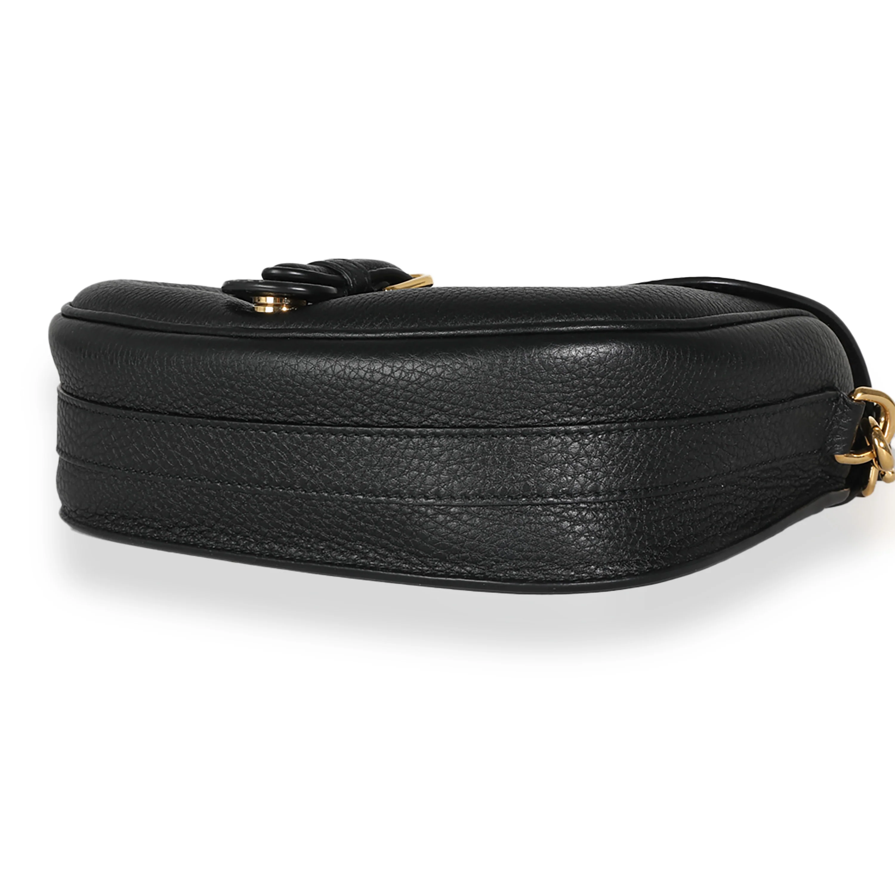Black Grained Calfskin Medium Bobby Flap Bag - Image 7