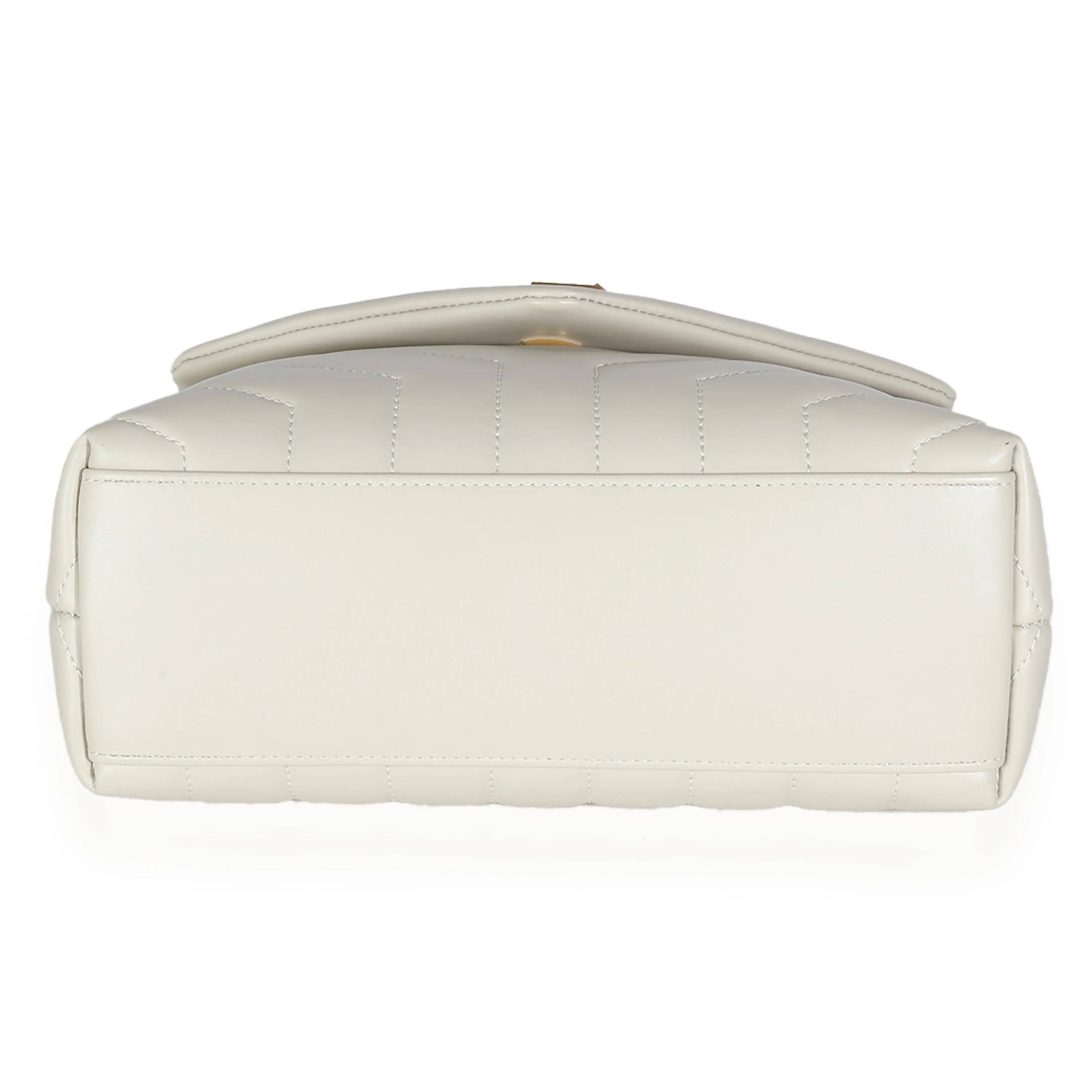 Crema Soft Calfskin Y Quilted Monogram Small Loulou Bag - Image 5