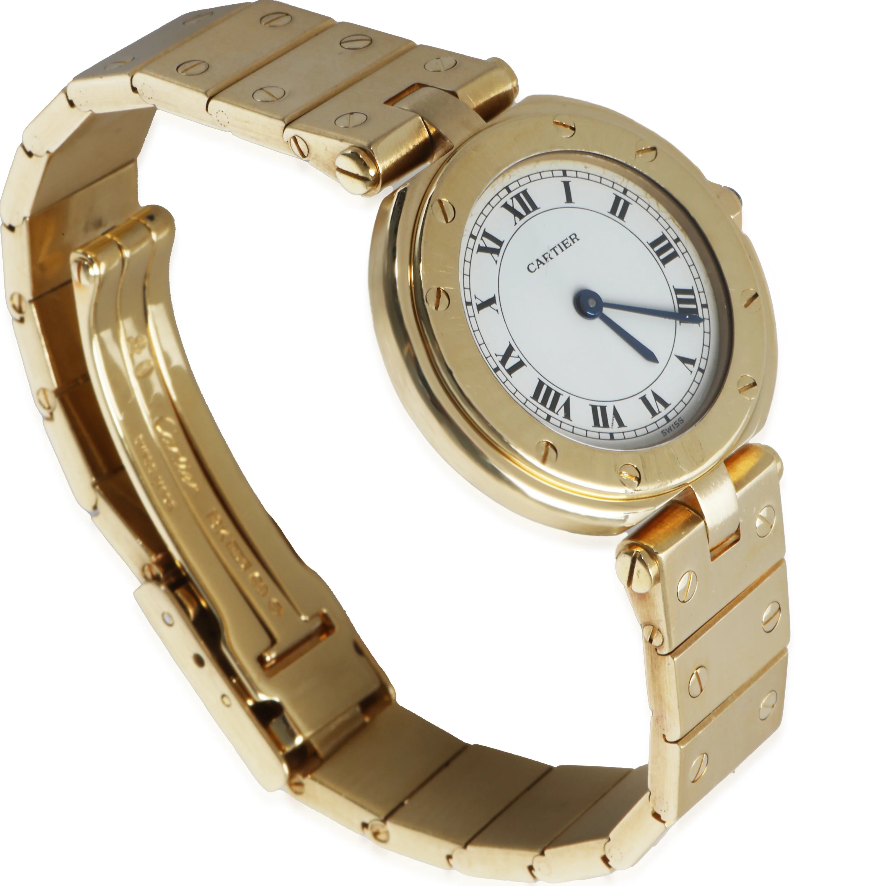 Santos Vendome Ronde de Cartier 8191 Womens Watch in 18K Yellow Gold - Image 2