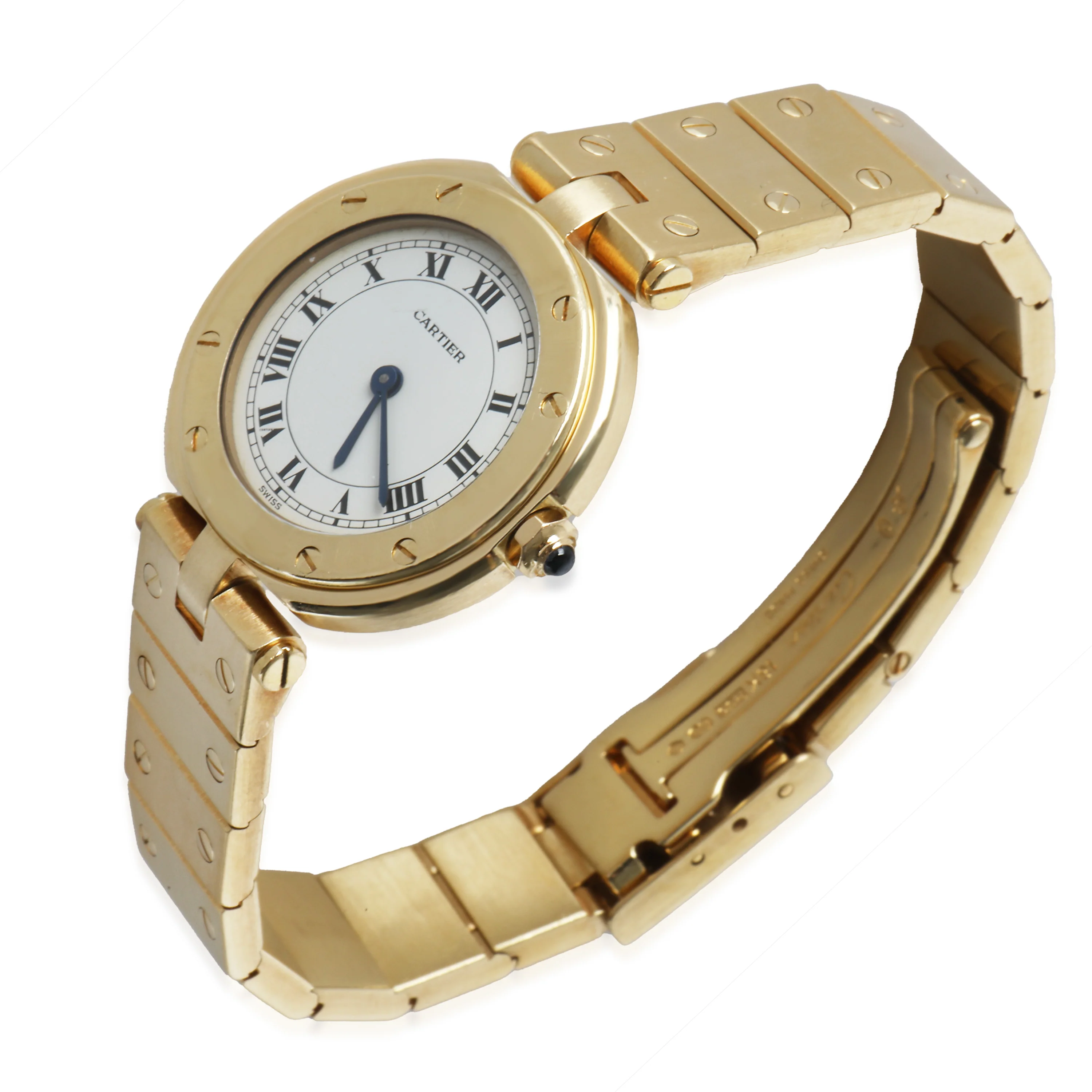 Santos Vendome Ronde de Cartier 8191 Womens Watch in 18K Yellow Gold - Image 3