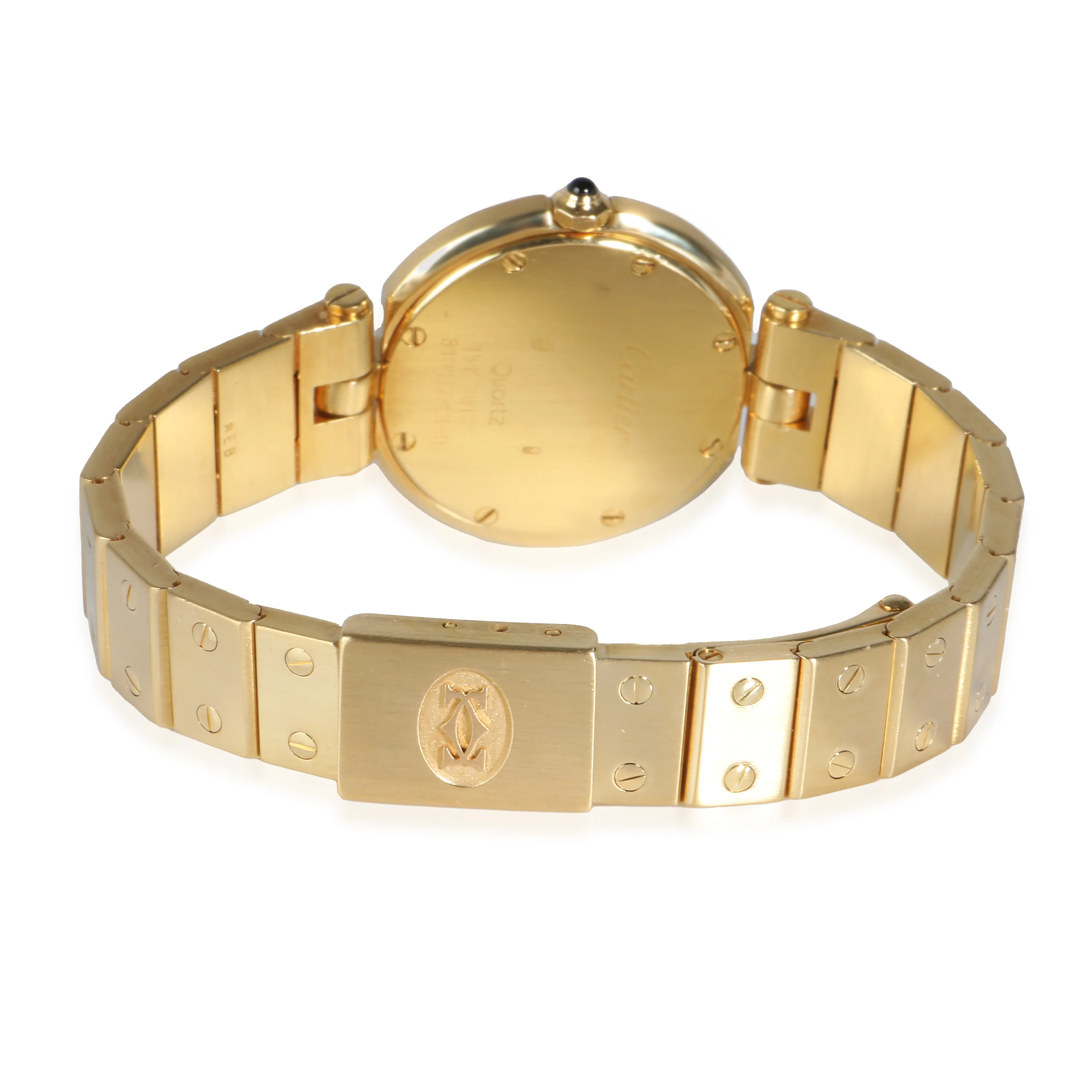 Santos Vendome Ronde de Cartier 8191 Womens Watch in 18K Yellow Gold - Image 4