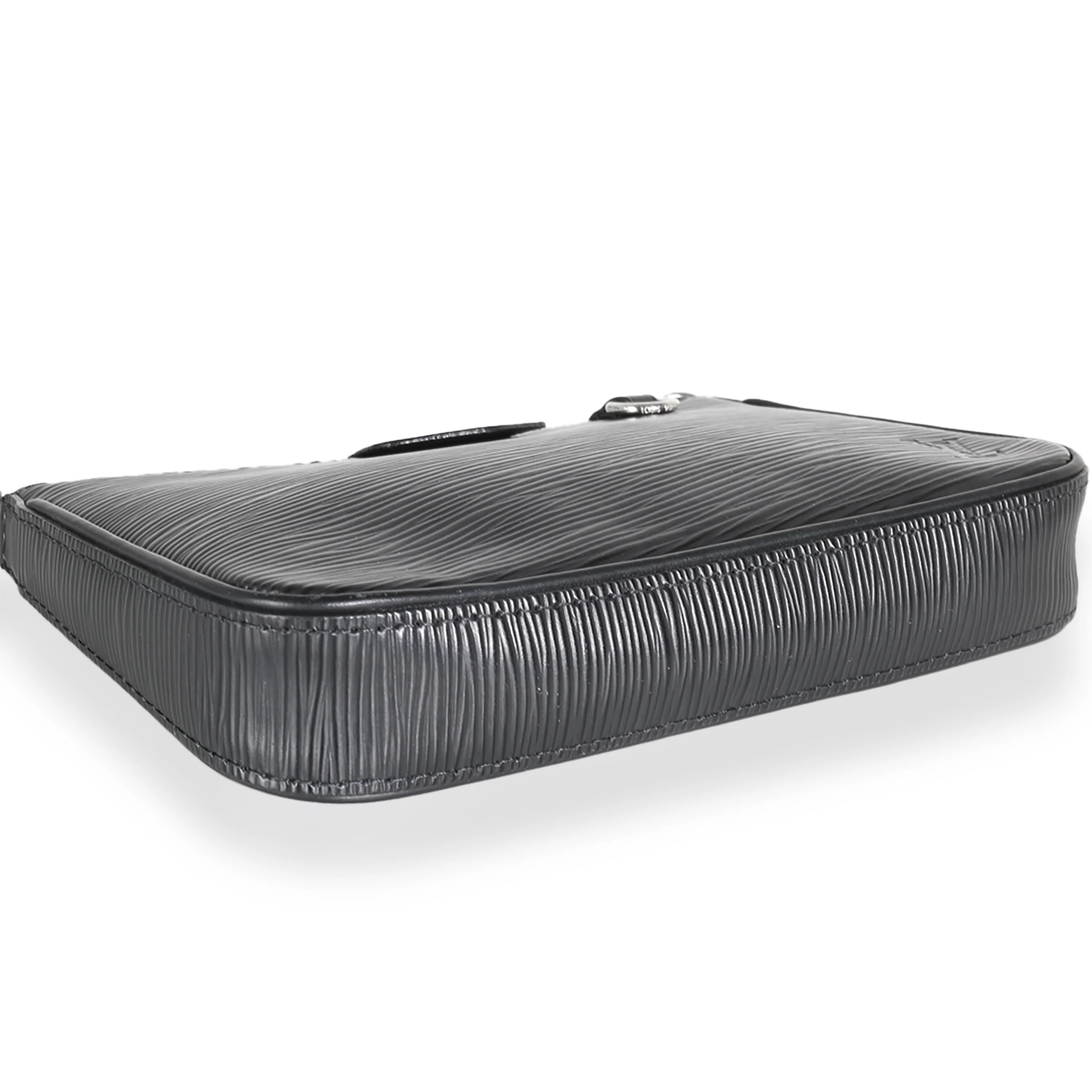 Black Epi Easy Pouch On Strap - Image 8