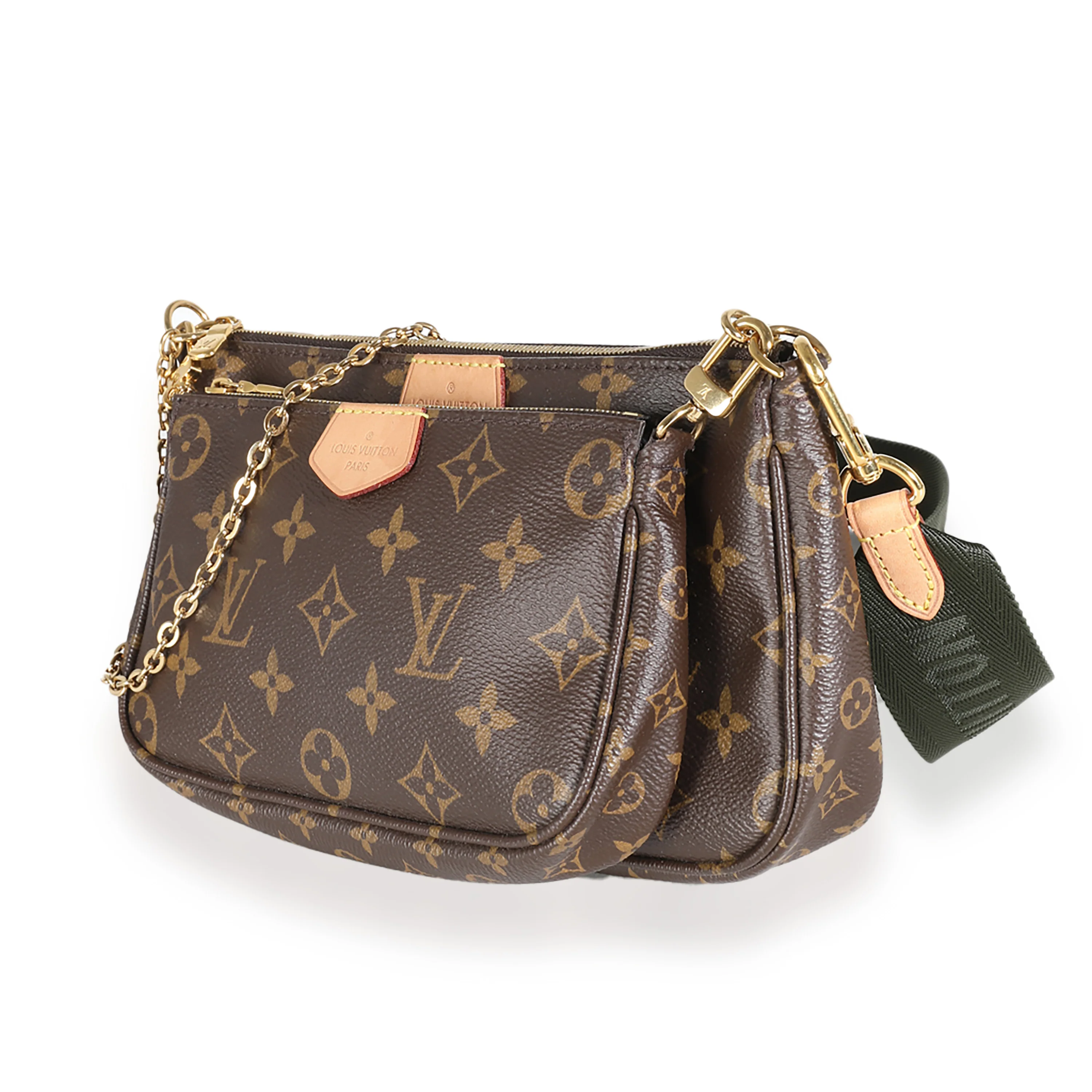 Khaki Monogram Canvas Multi Pochette Accessories - Image 2