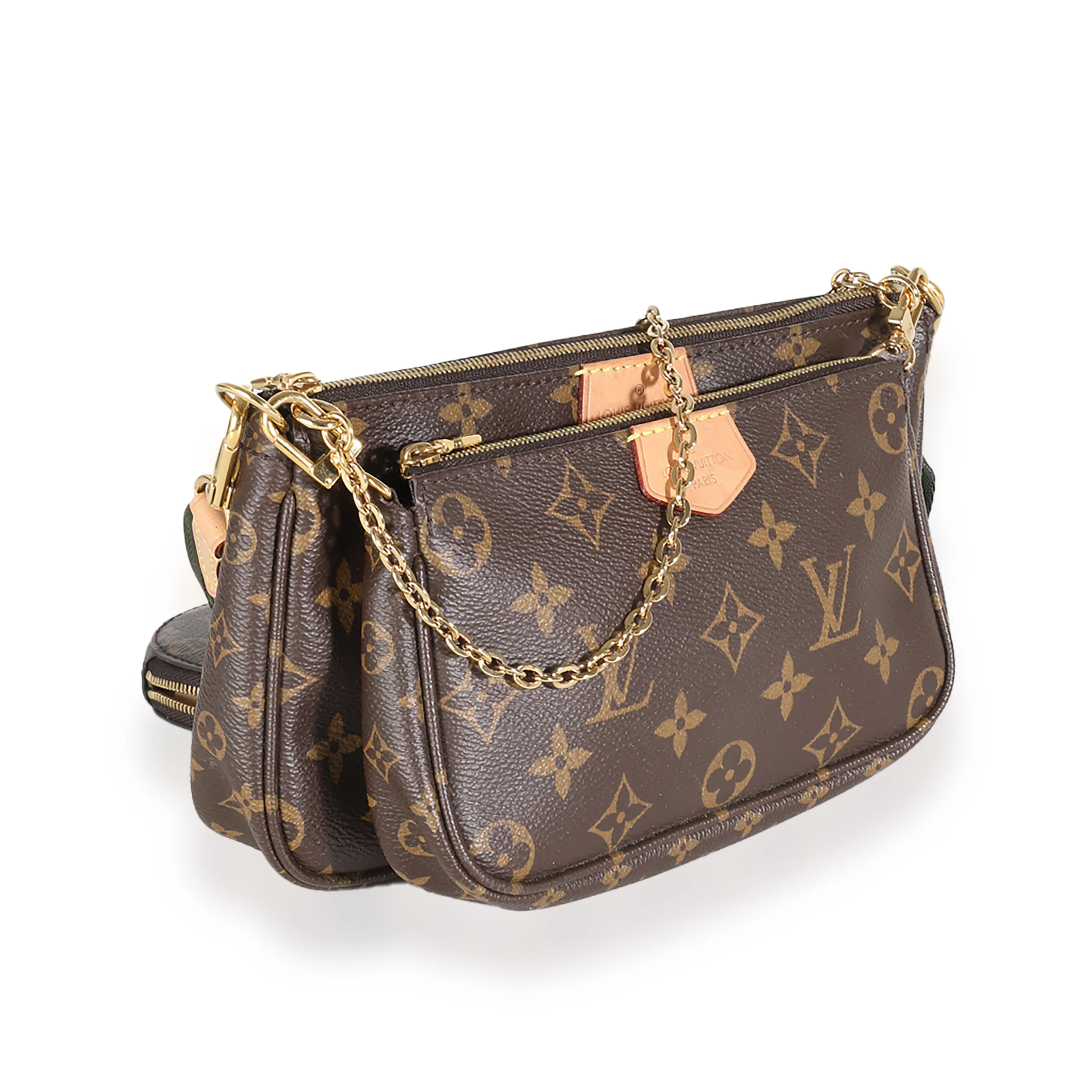 Khaki Monogram Canvas Multi Pochette Accessories - Image 3