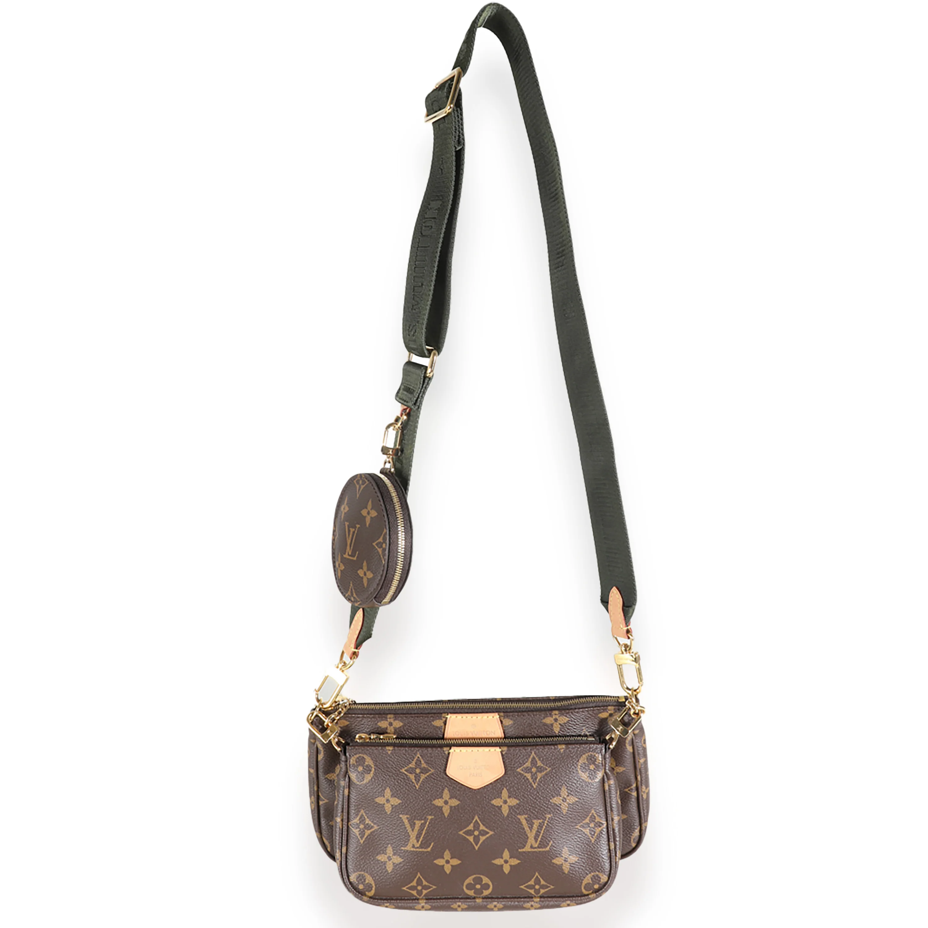 Khaki Monogram Canvas Multi Pochette Accessories - Image 8