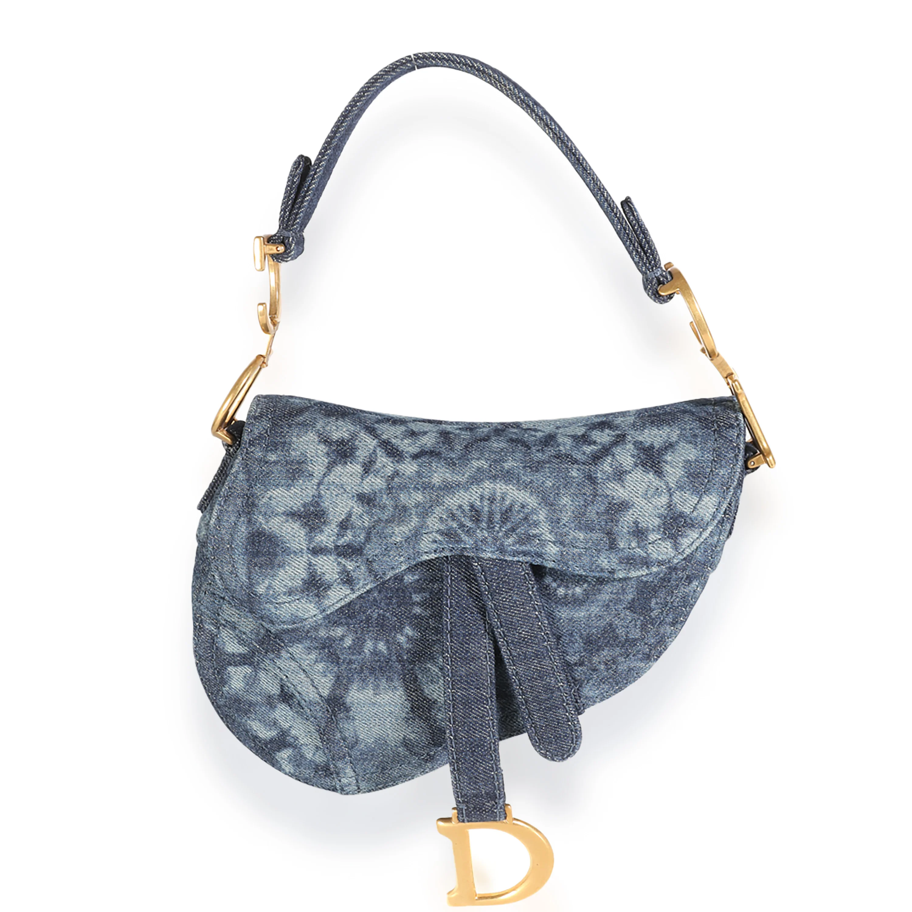 Mini Kaleidoscope Denim Mini Saddle Bag