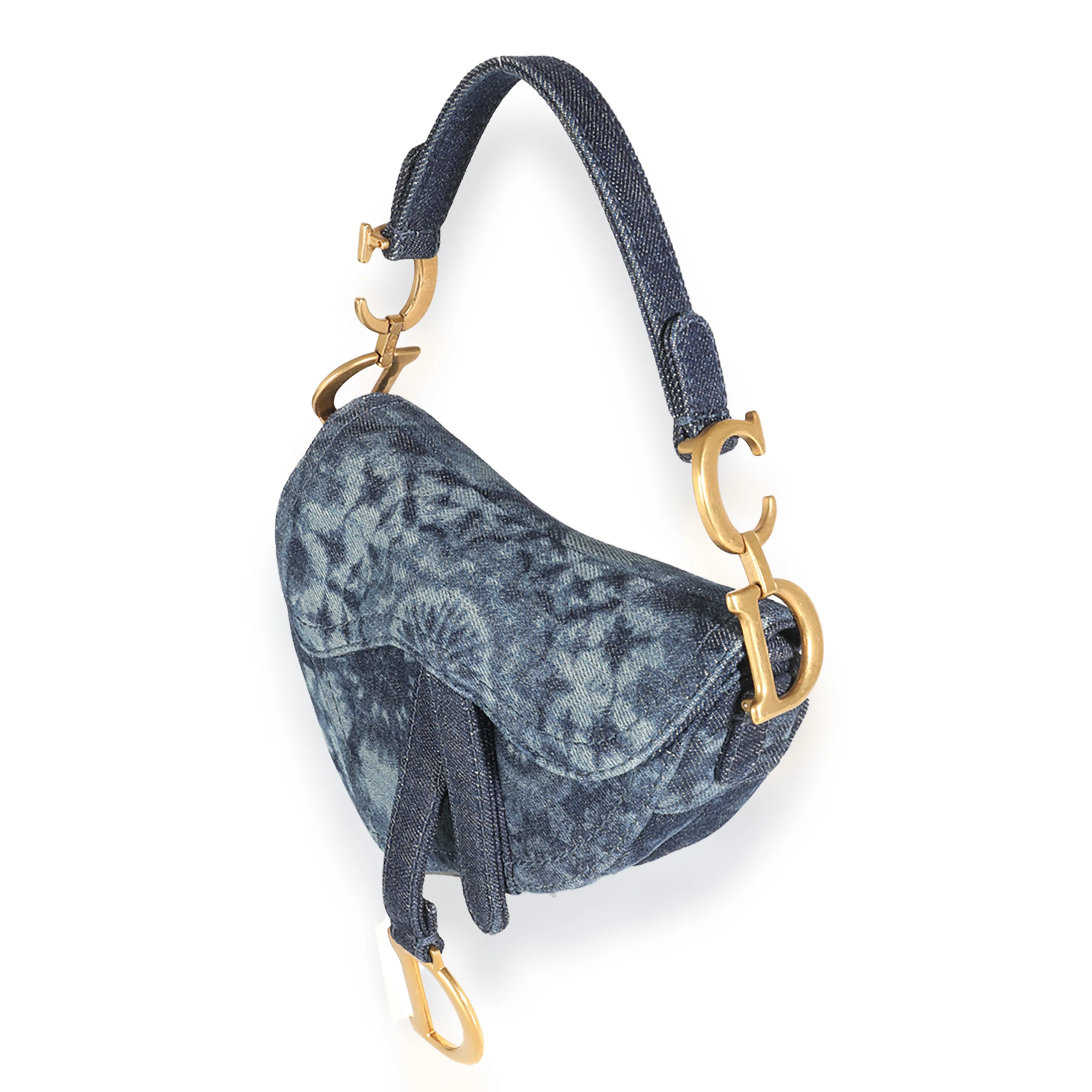 Mini Kaleidoscope Denim Mini Saddle Bag - Image 2