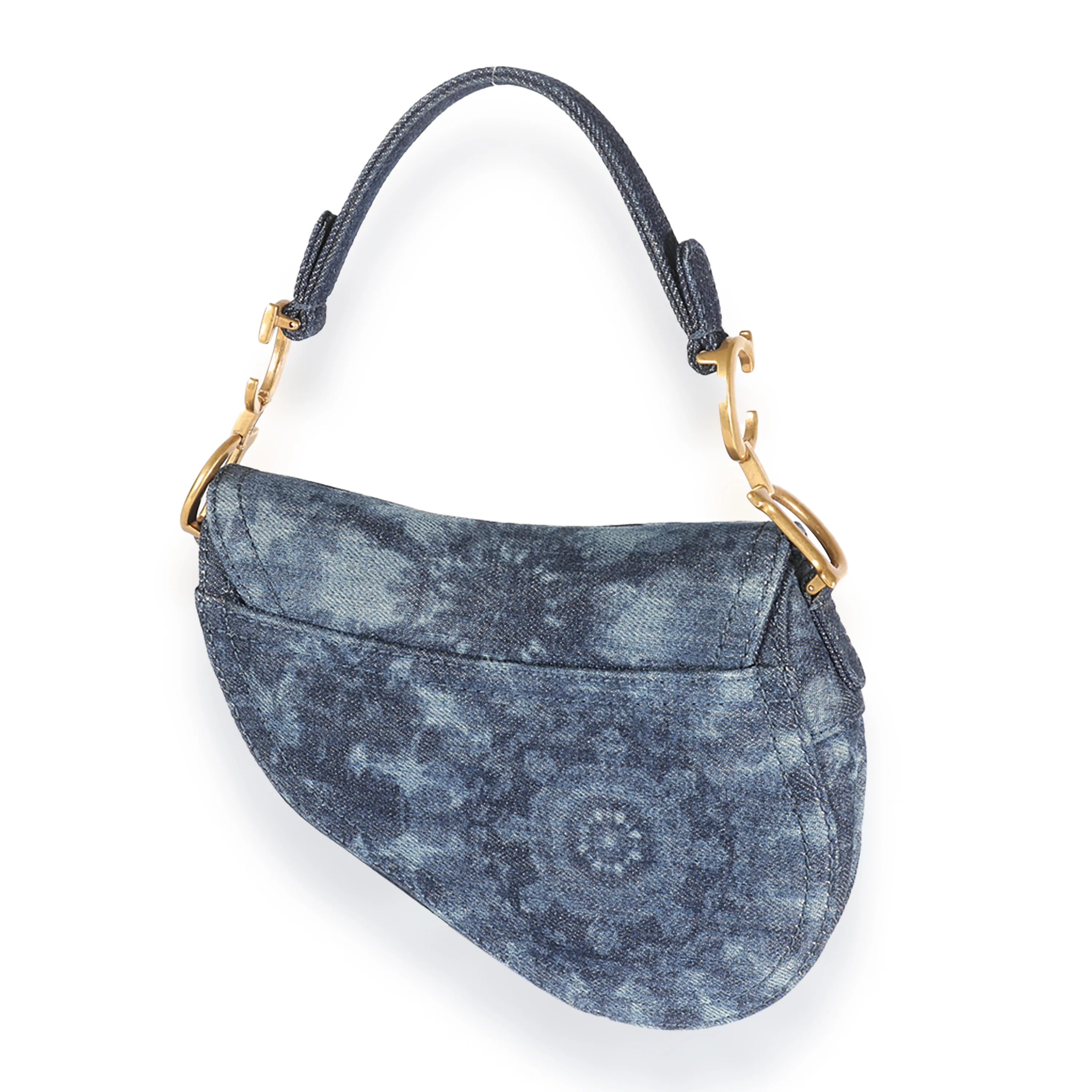 Mini Kaleidoscope Denim Mini Saddle Bag - Image 4