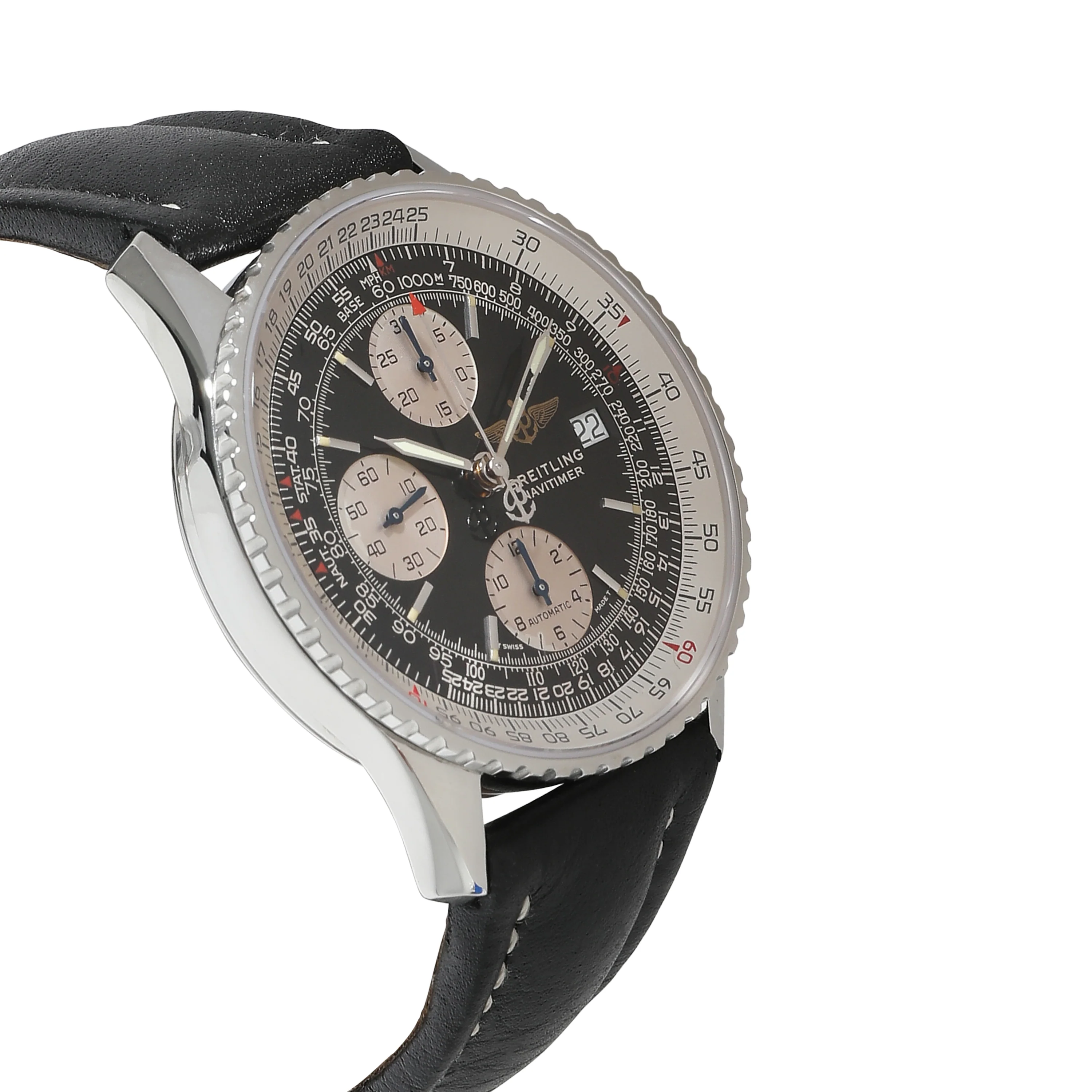 Old Navitimer II A13022 Mens Watch in  Stainless Steel - Image 2
