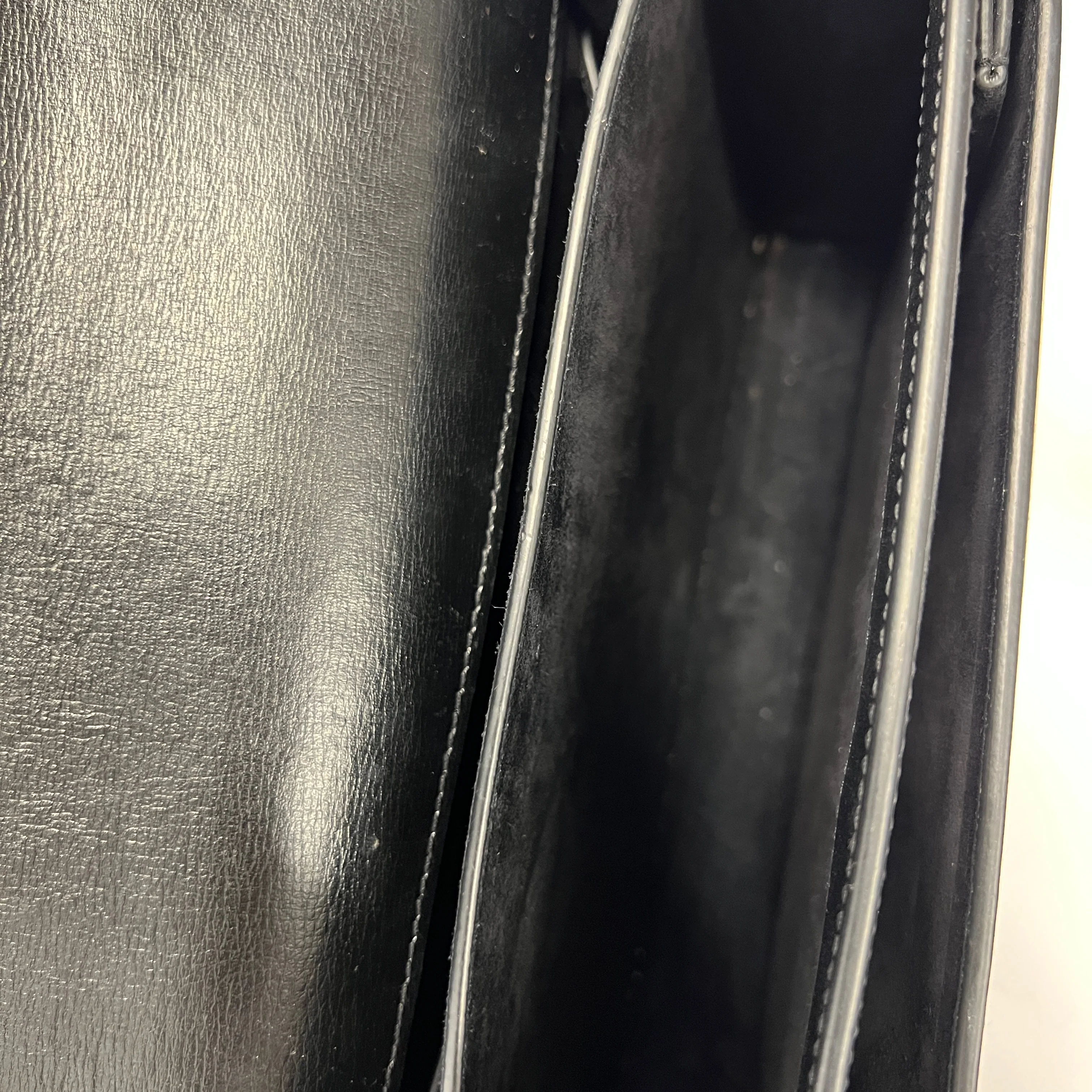 Black Calfskin Medium Monogram Sunset - Image 9