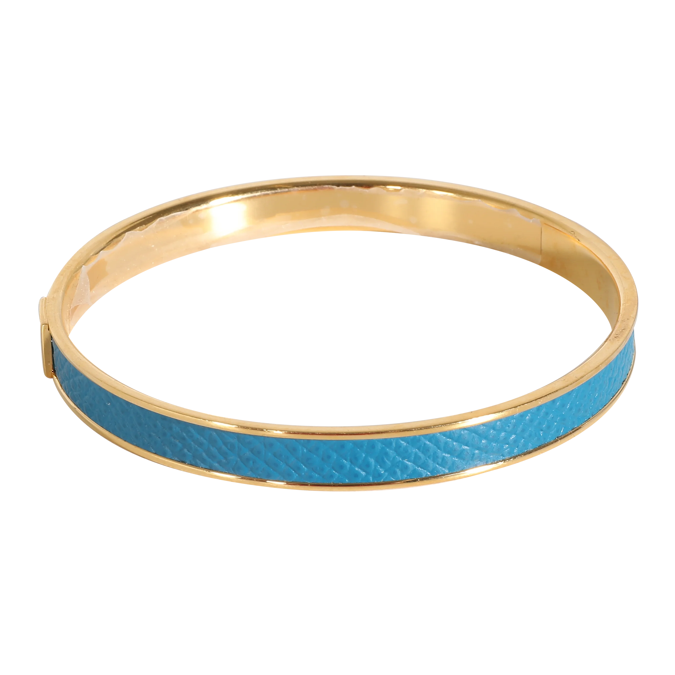 Kawaii Blue Leather Gold Plated Bracelet - Image 2