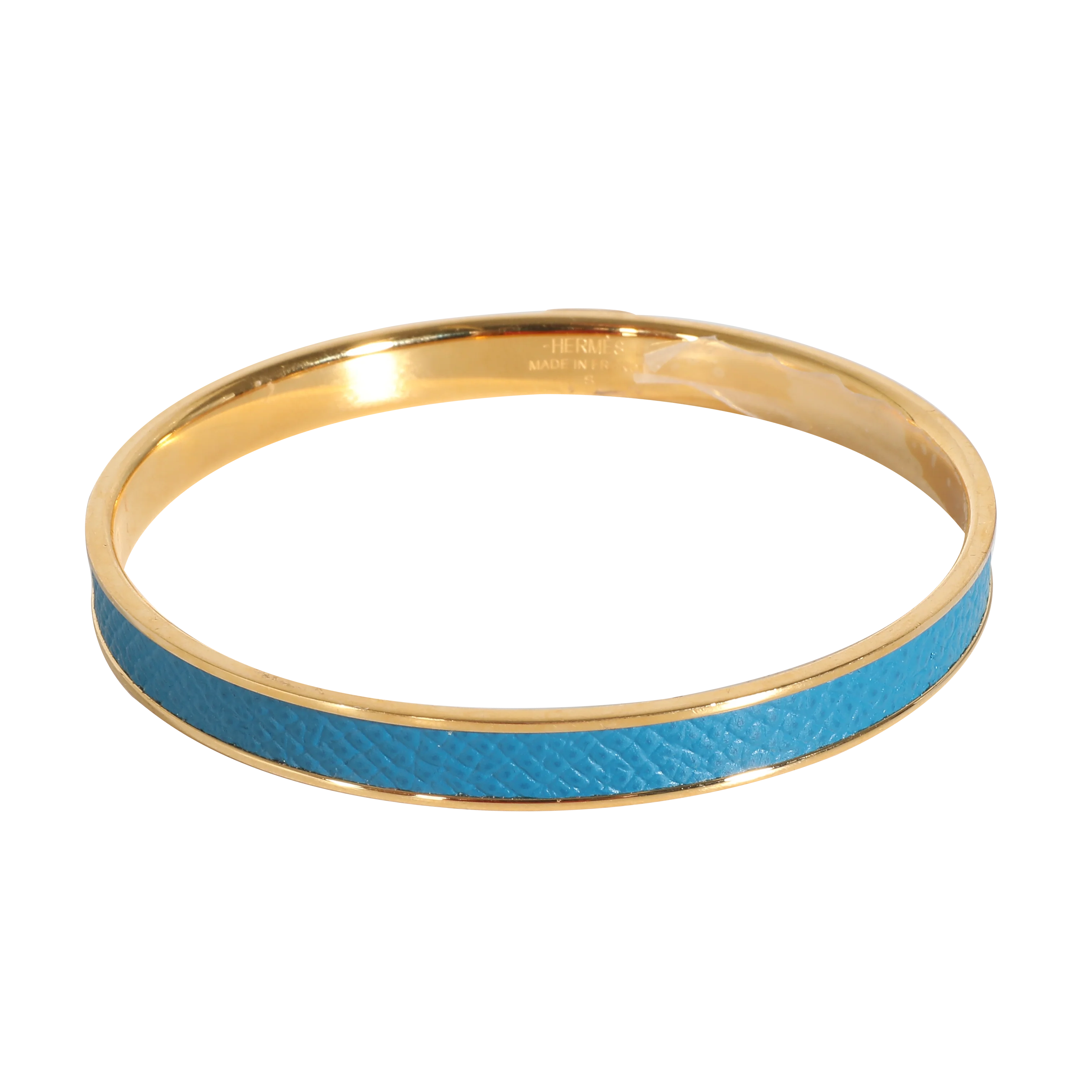 Kawaii Blue Leather Gold Plated Bracelet - Image 3