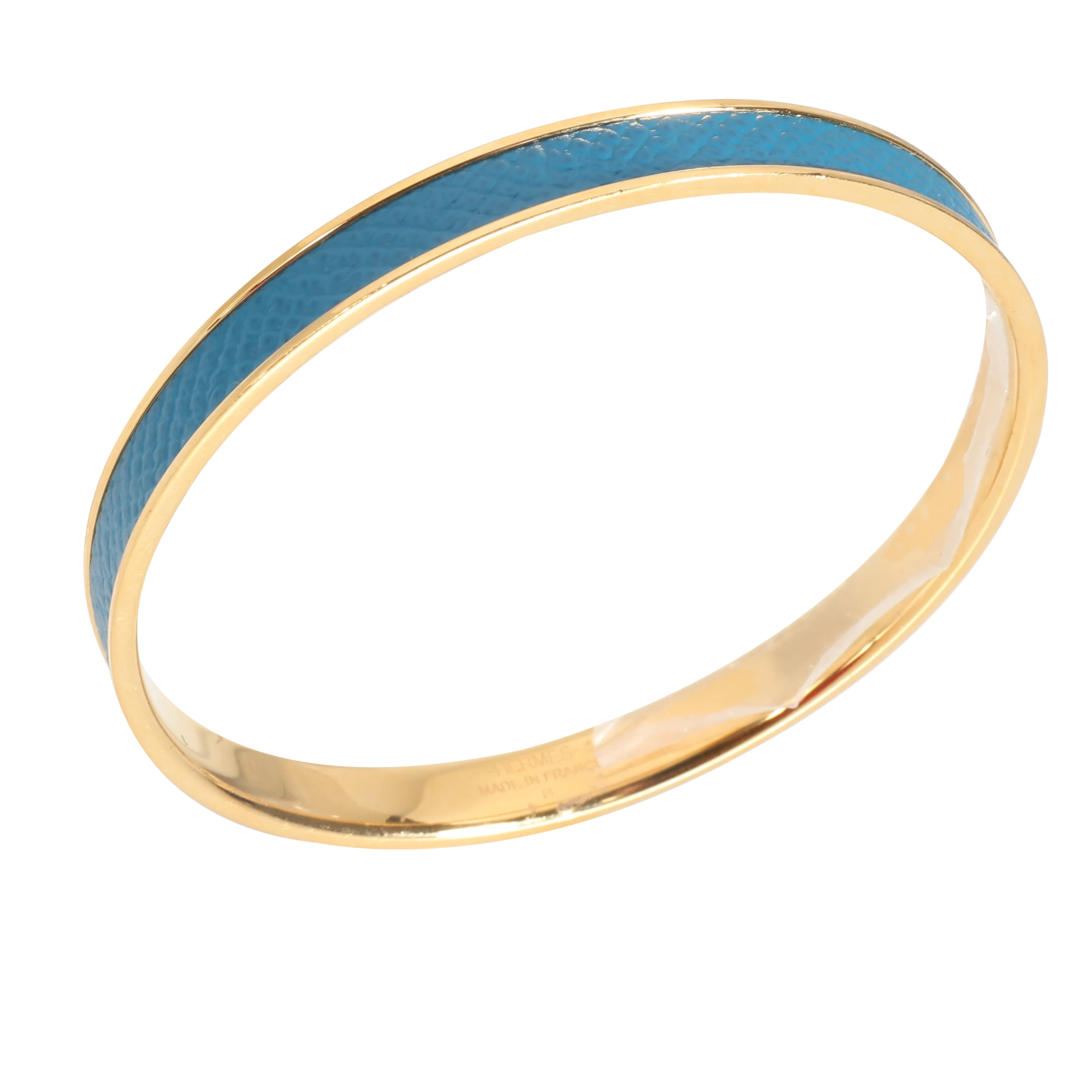 Kawaii Blue Leather Gold Plated Bracelet - Image 6