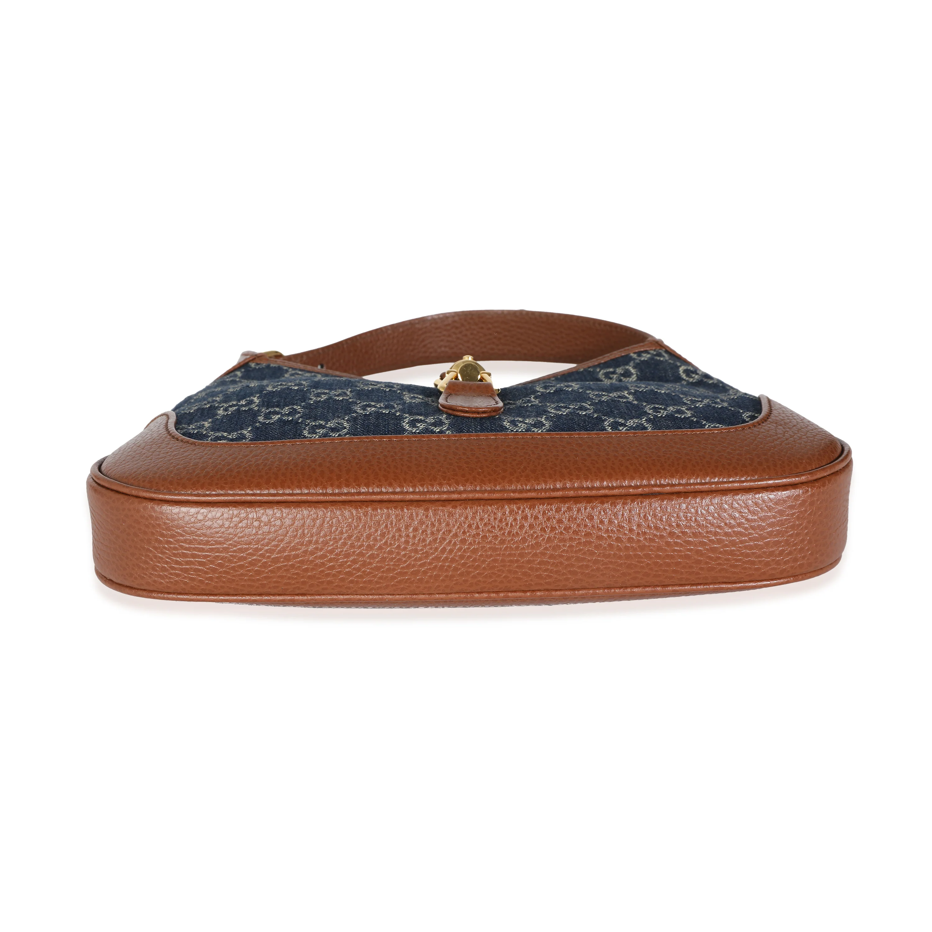 Blue Tea Cuir New Denim GG Calfskin Jackie 1961 Hobo - Image 7