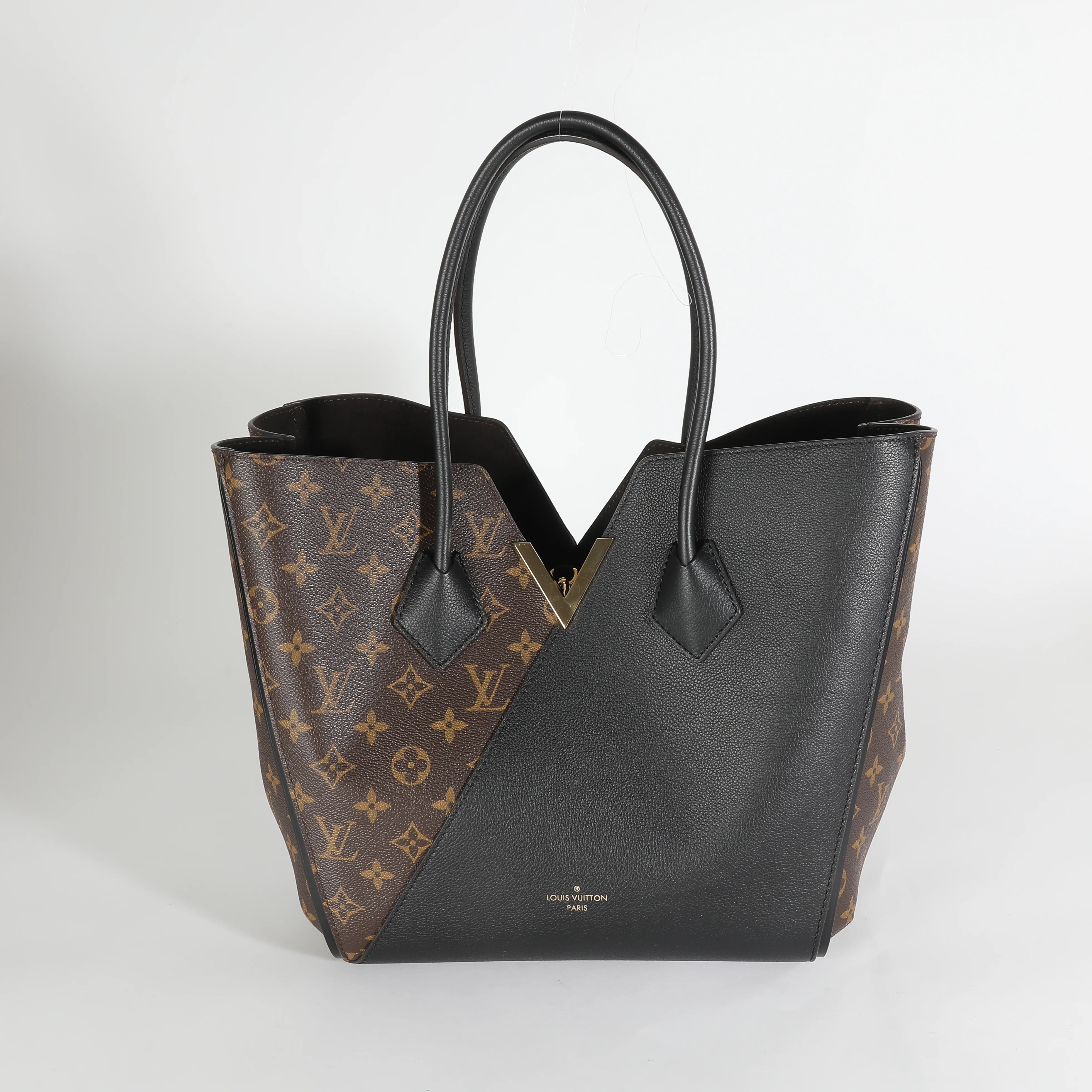 Black Taurillon Monogram Canvas Kimono Tote