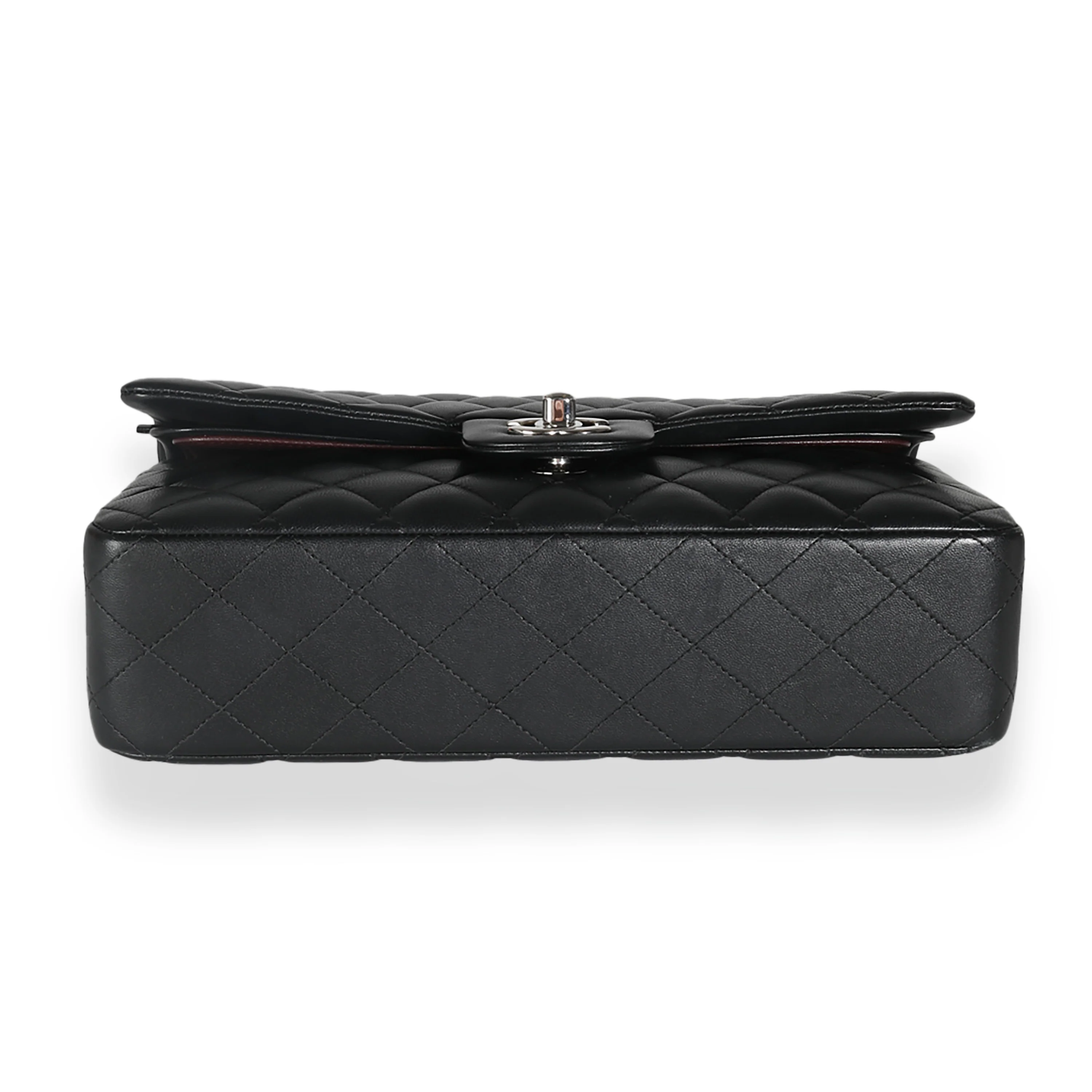 Black Quilted Lambskin Medium Classic Double Flap Bag - Image 5