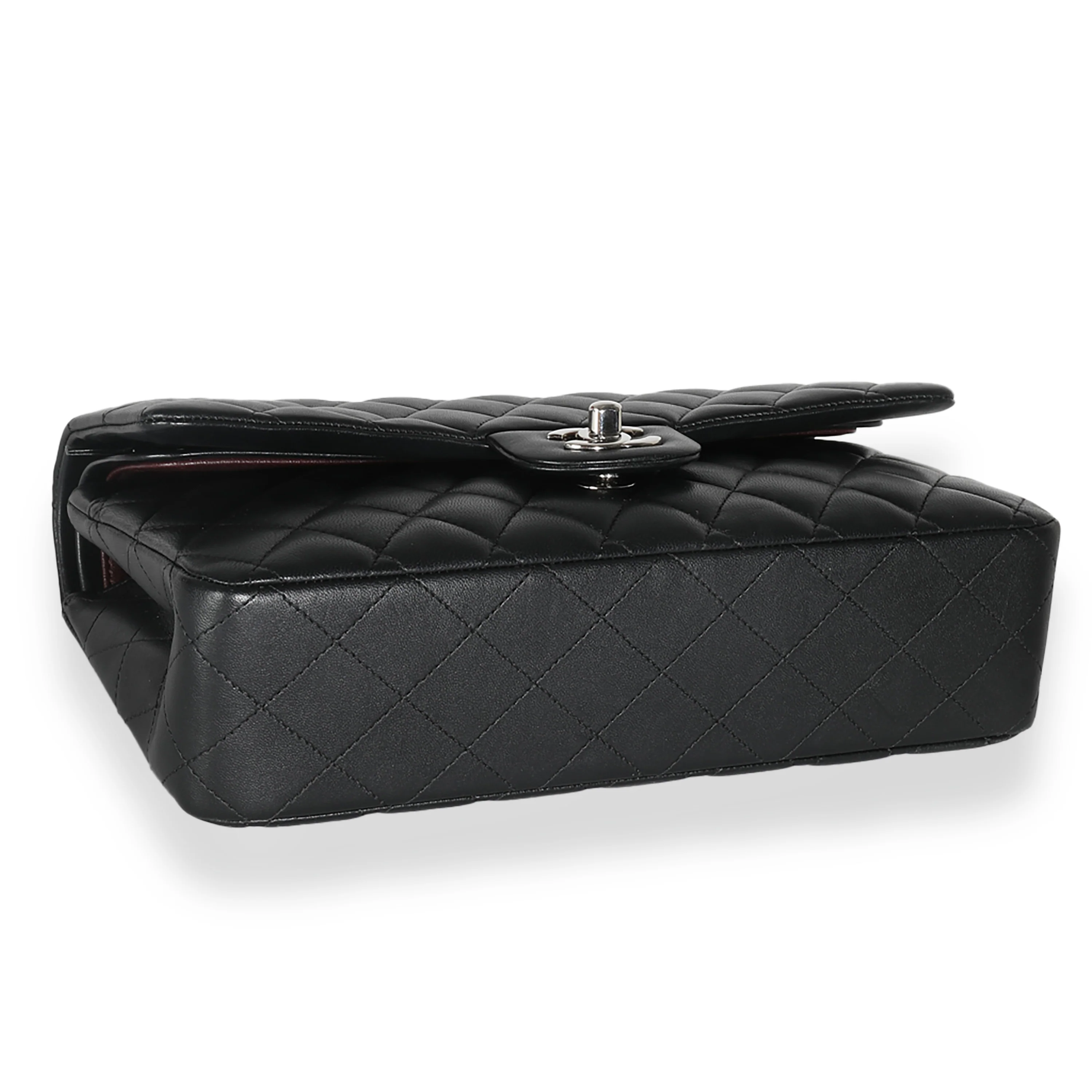 Black Quilted Lambskin Medium Classic Double Flap Bag - Image 6