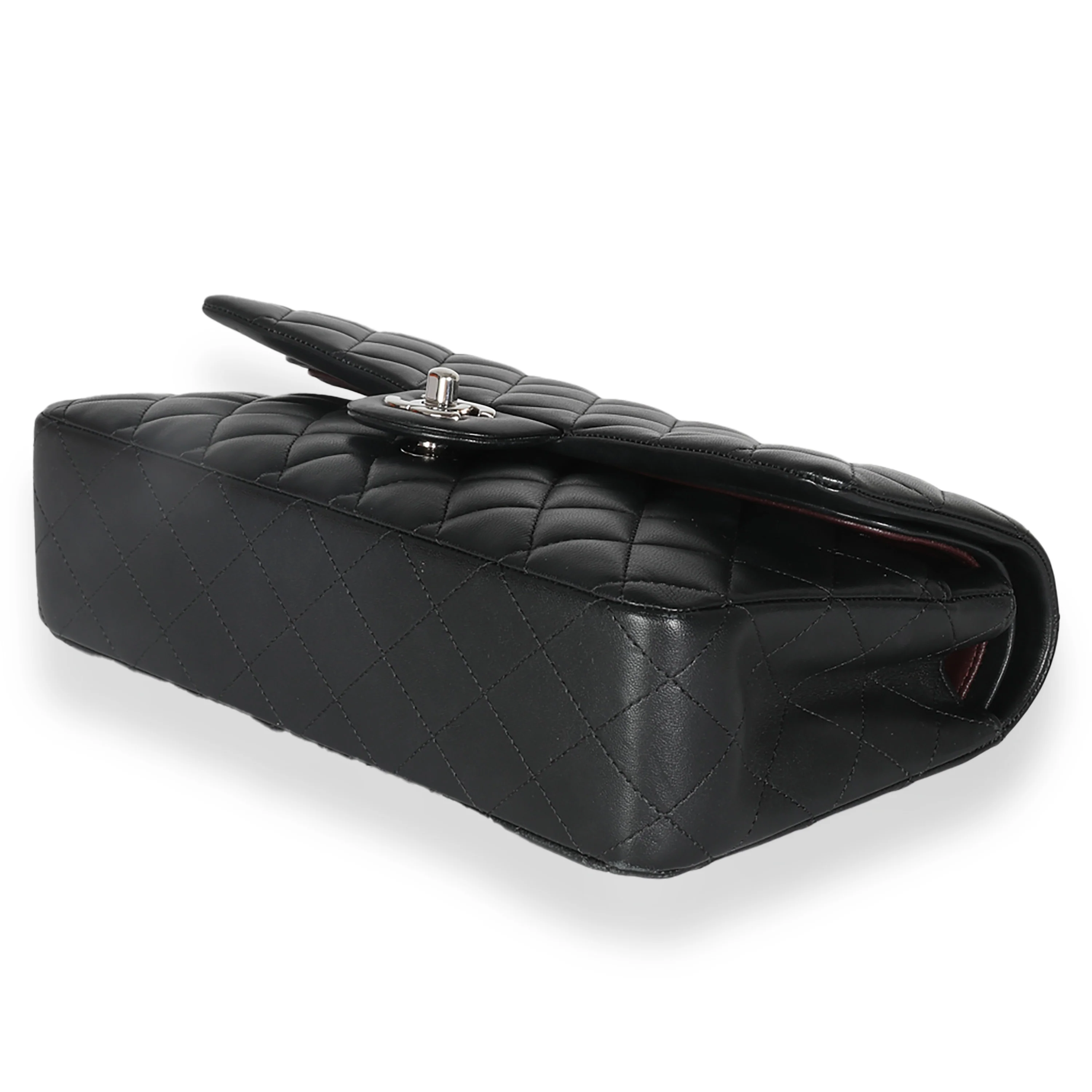 Black Quilted Lambskin Medium Classic Double Flap Bag - Image 7