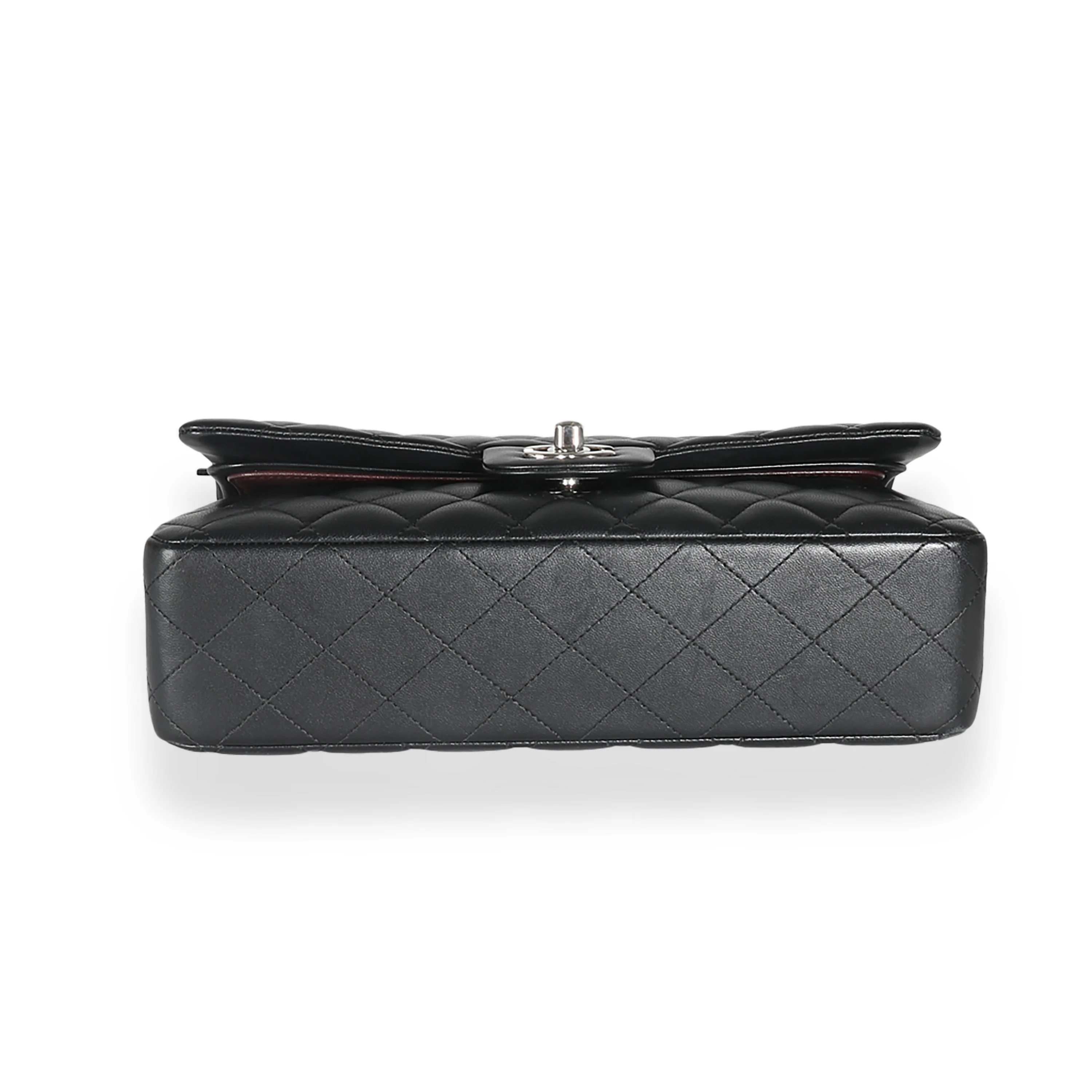 Black Quilted Lambskin Medium Classic Double Flap Bag - Image 9
