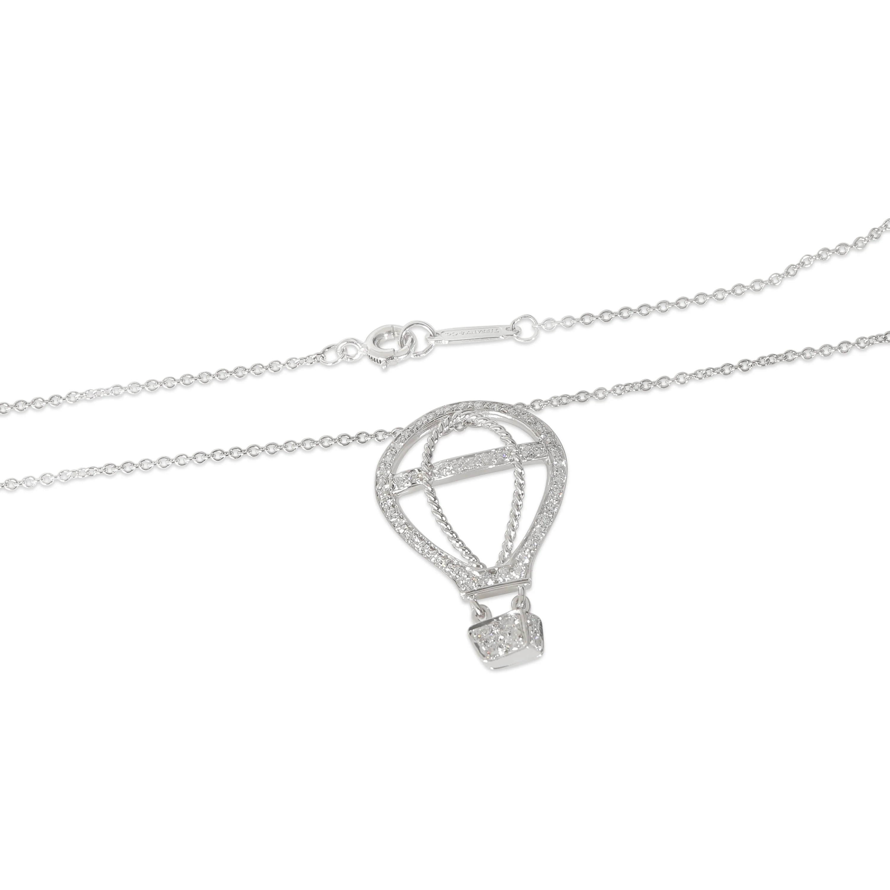 Platinum Diamond Hot Air Balloon Pendant - Image 3