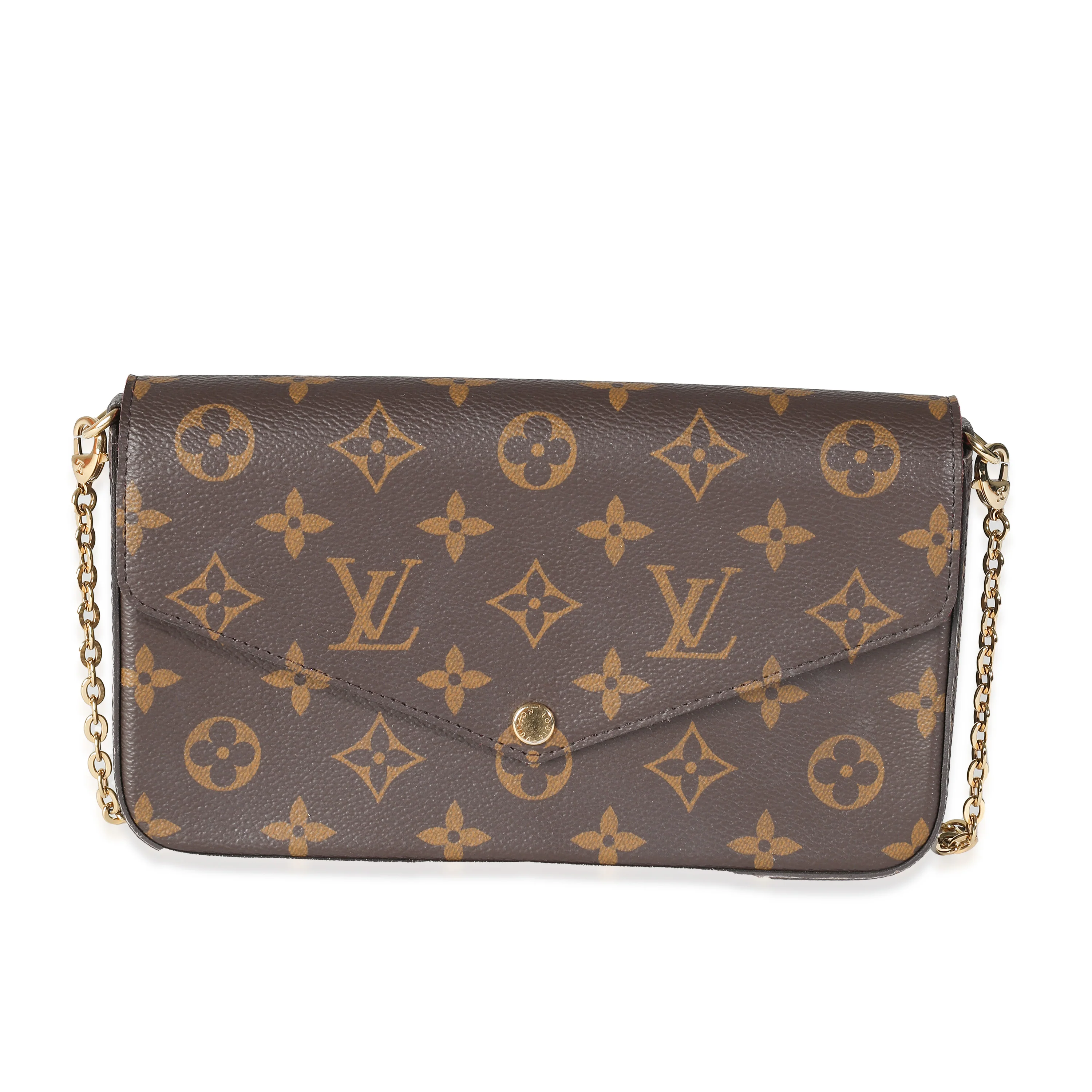 Fuchsia Monogram Canvas Felicie Pochette