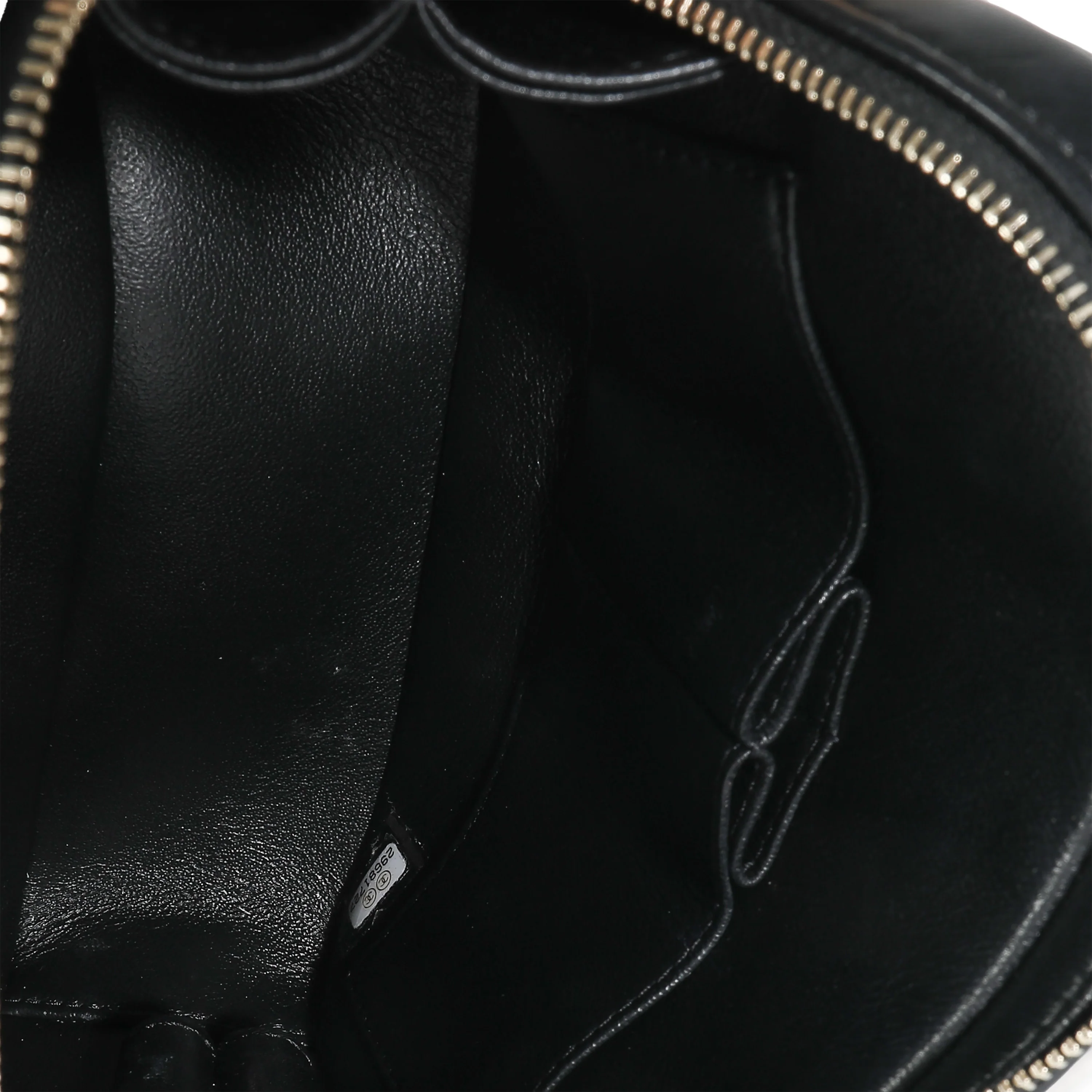 20P Black Quilted Lambskin Mini Trendy CC Bowling Bag - Image 8