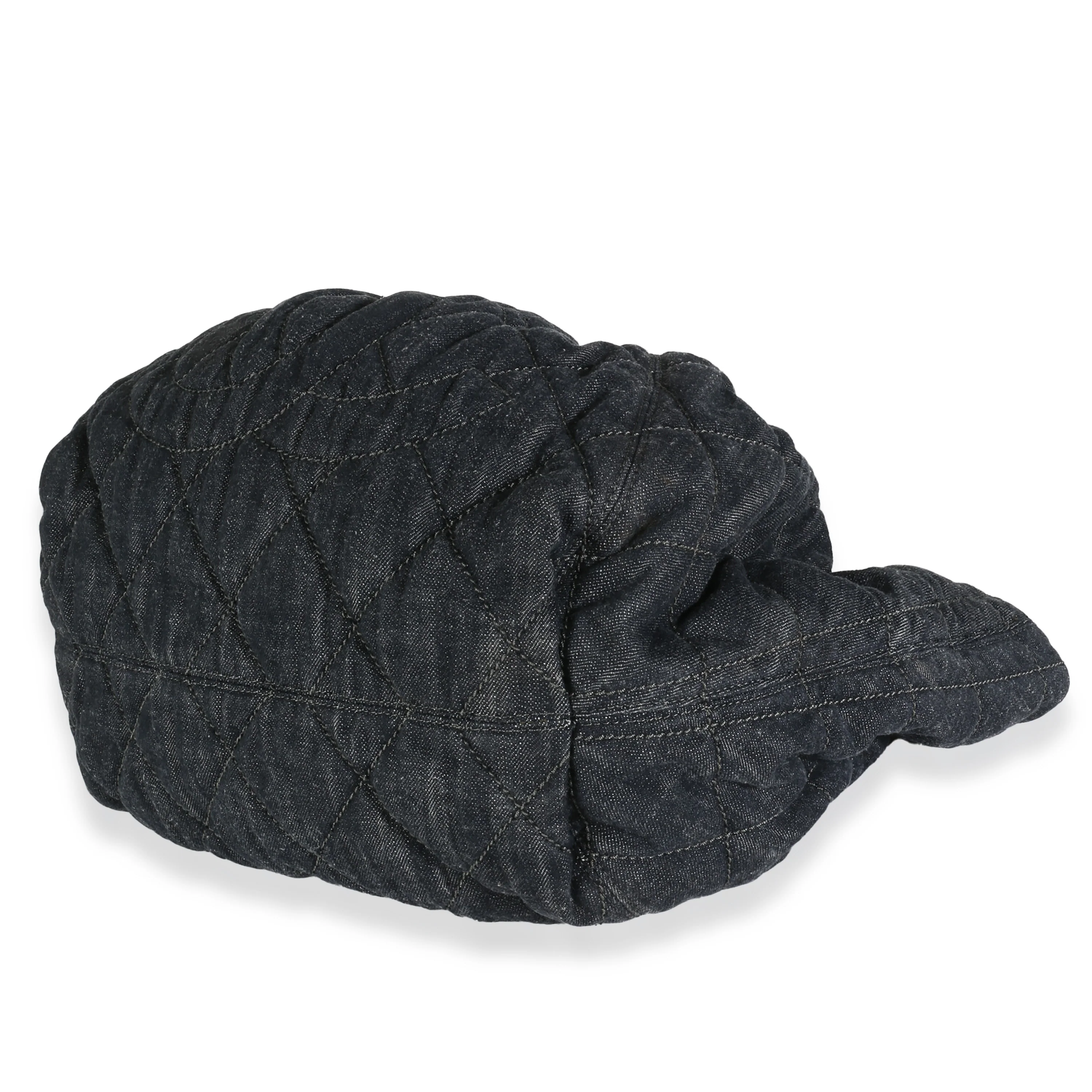 Navy Quilted Denim Coco Cabas Tote - Image 7