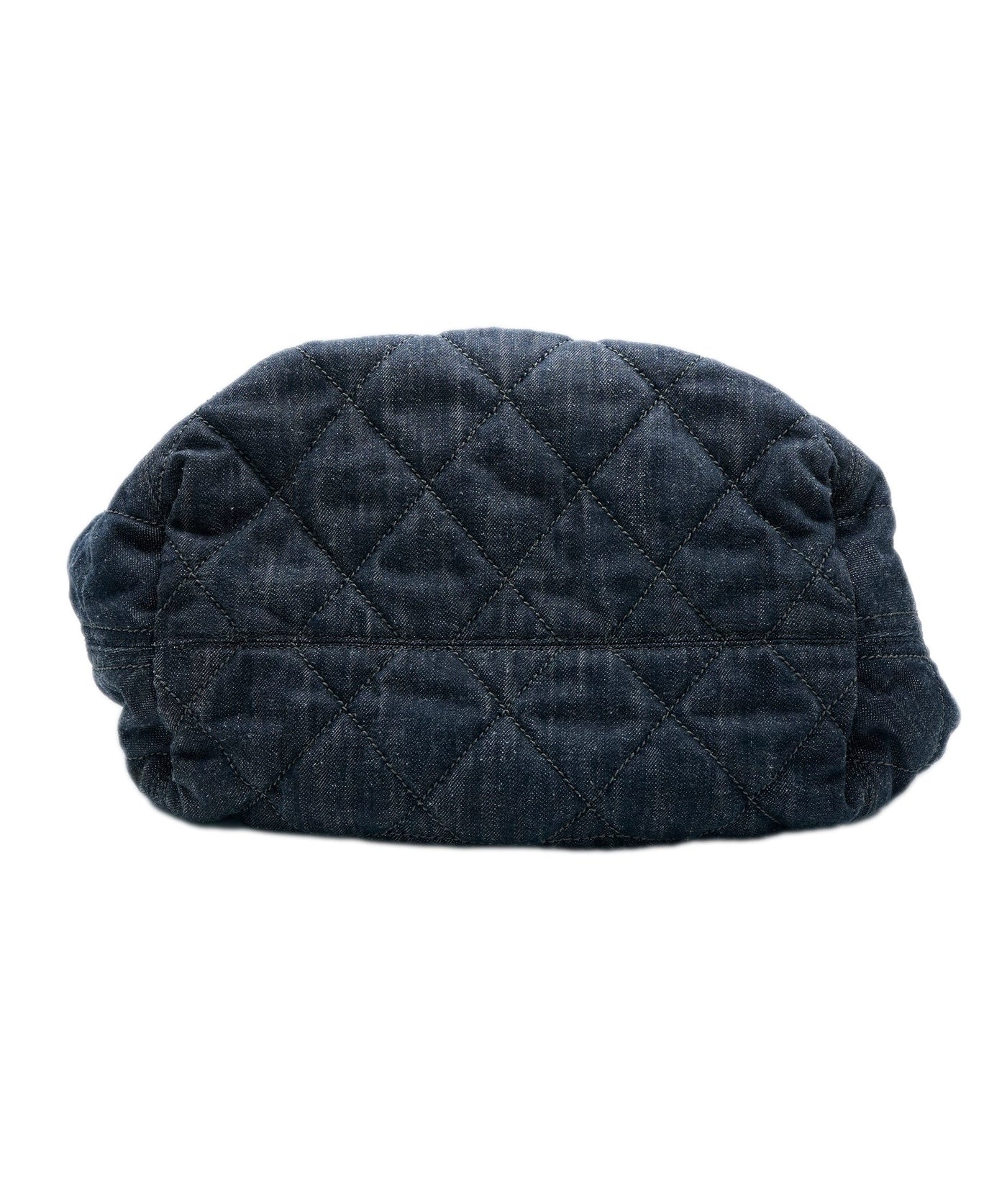 Navy Quilted Denim Coco Cabas Tote - Image 8