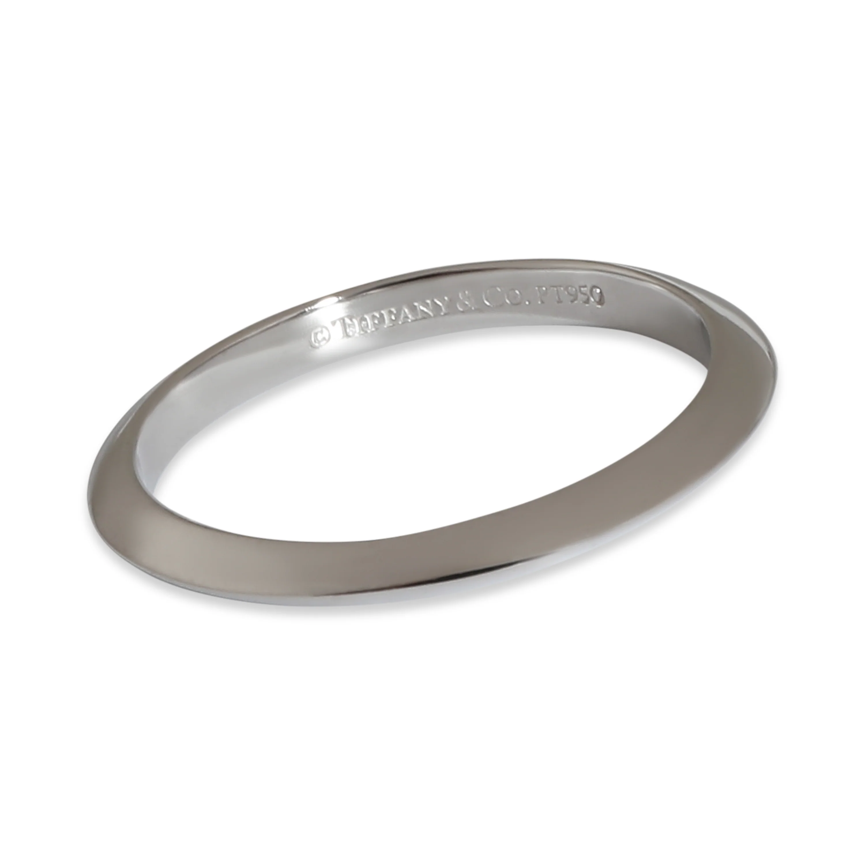 Tiffany Setting Knife Edge Band in  Platinum - Image 2