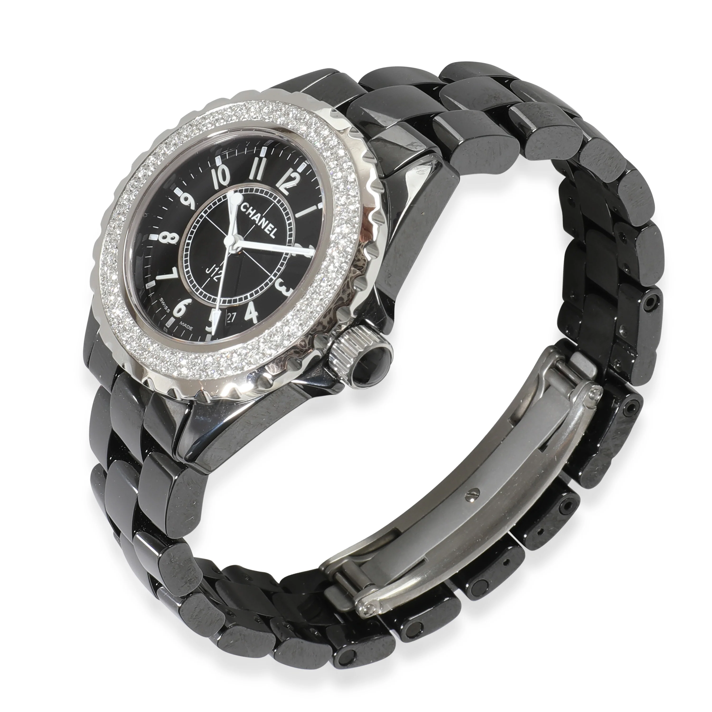 H0949 Womens Watch in Ceramic 1 CTW - Image 3