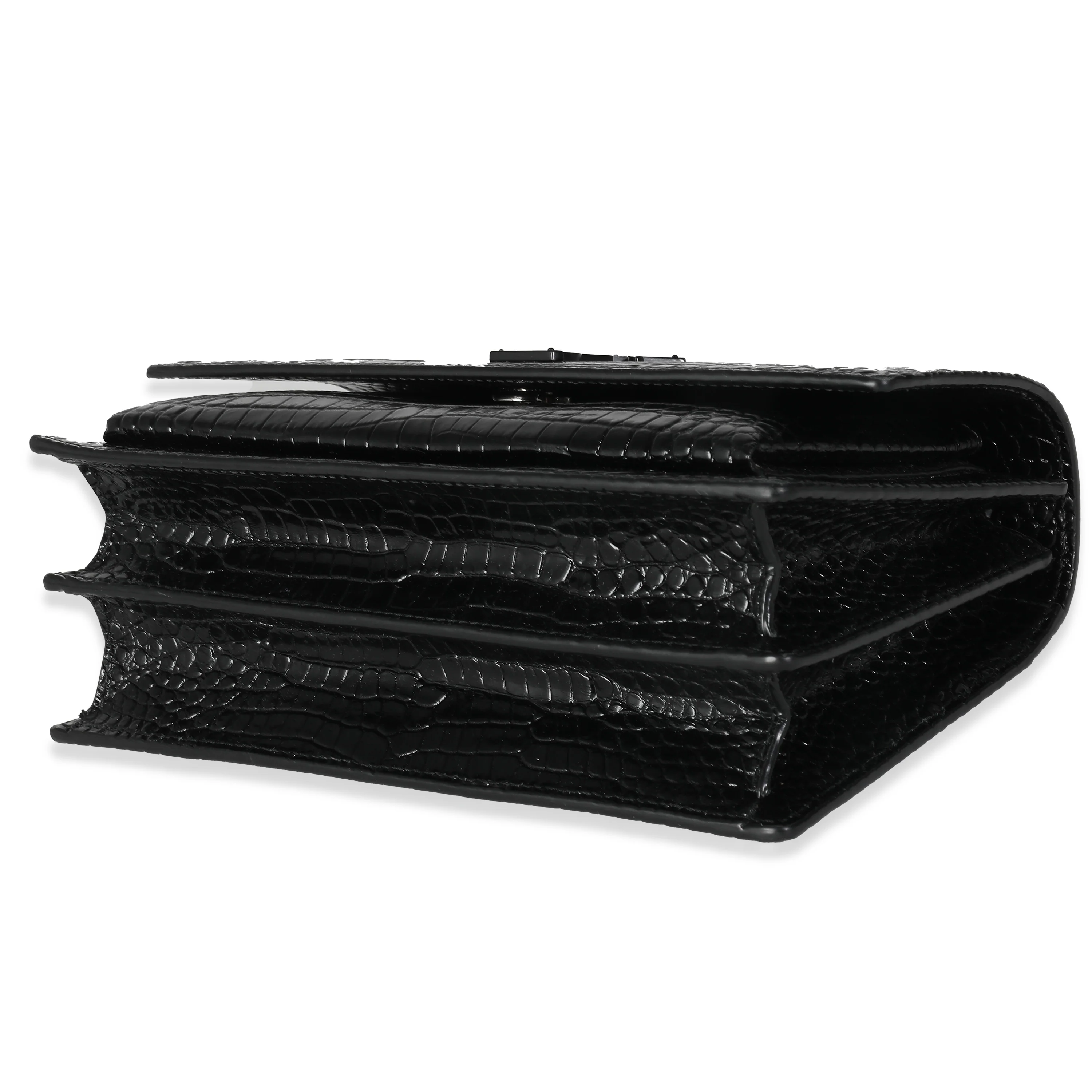 Black Croc Embossed Calfskin Medium Sunset - Image 6