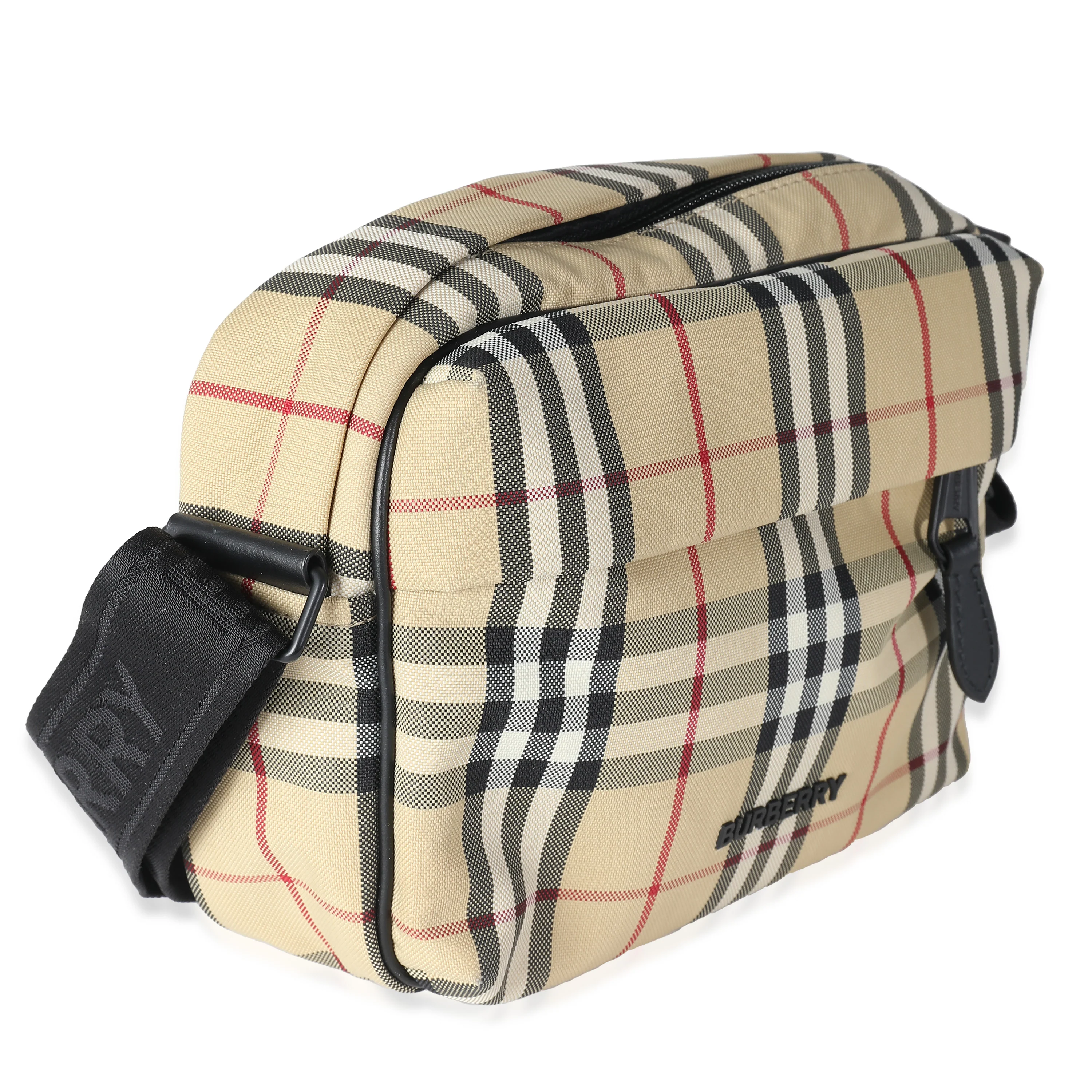 Archive Beige Nylon Vintage Check Paddy Bag - Image 2