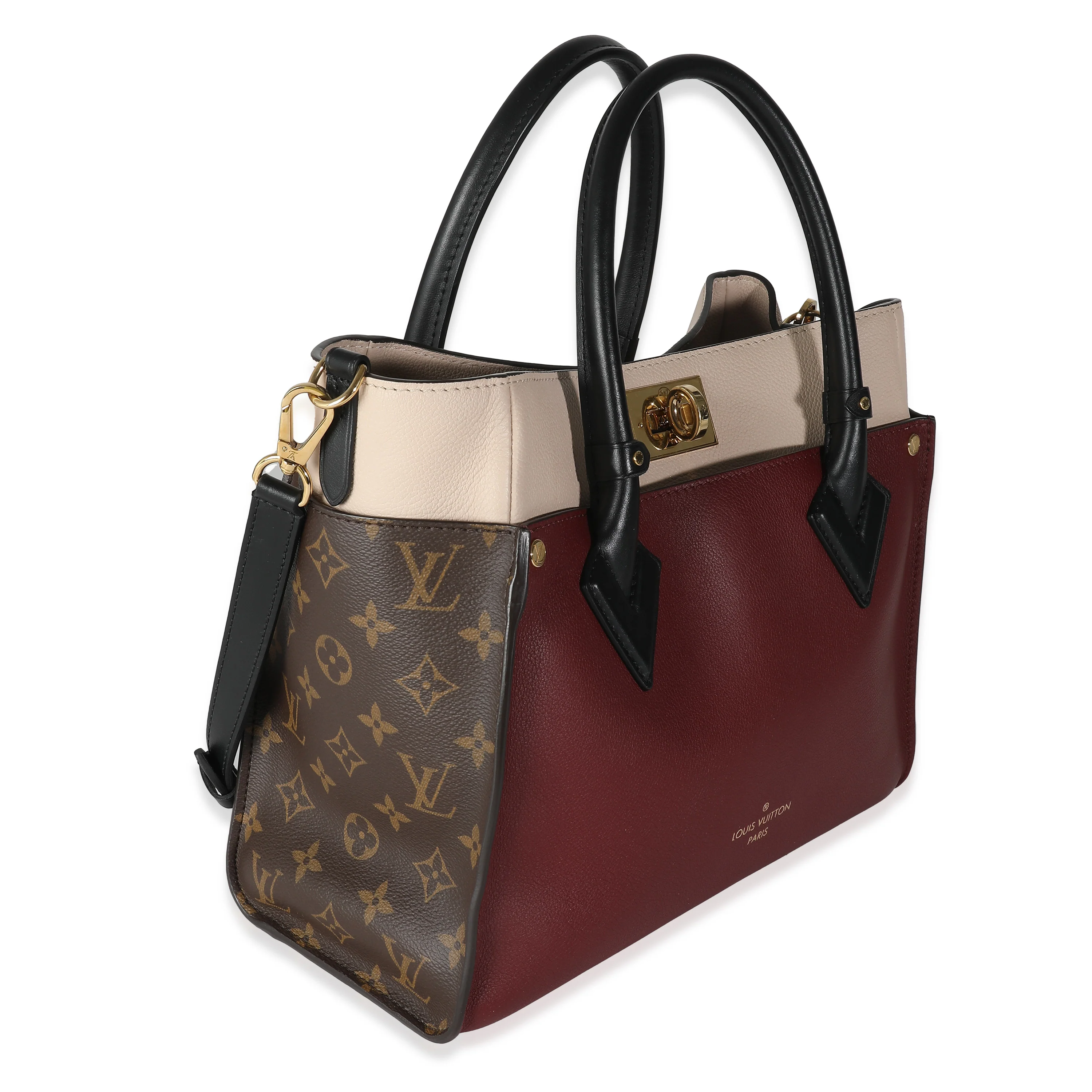 Wine Monogram Canvas On My Side MM - Image 3