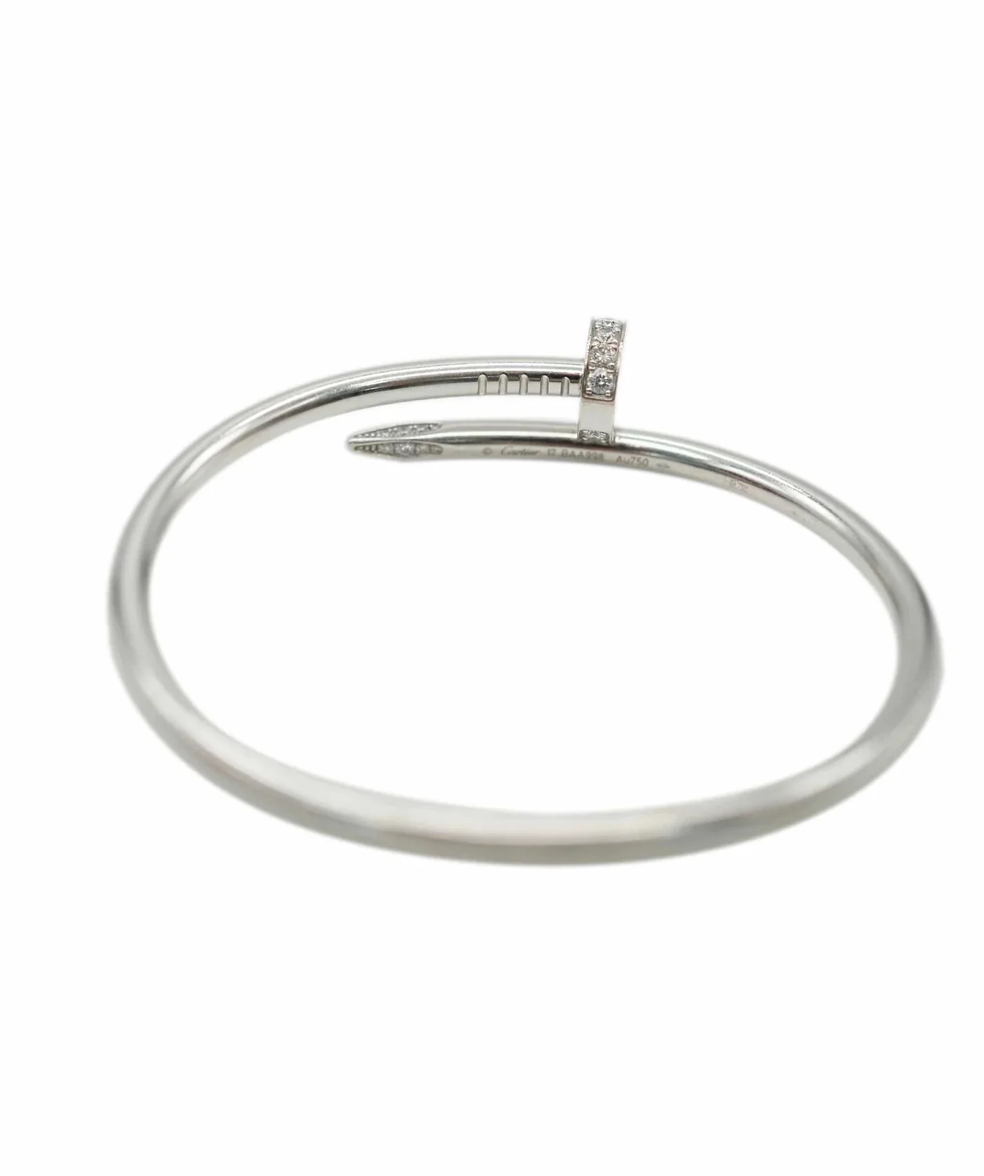 Juste Un Clou Bracelet, Diamonds (White Gold) - Image 3