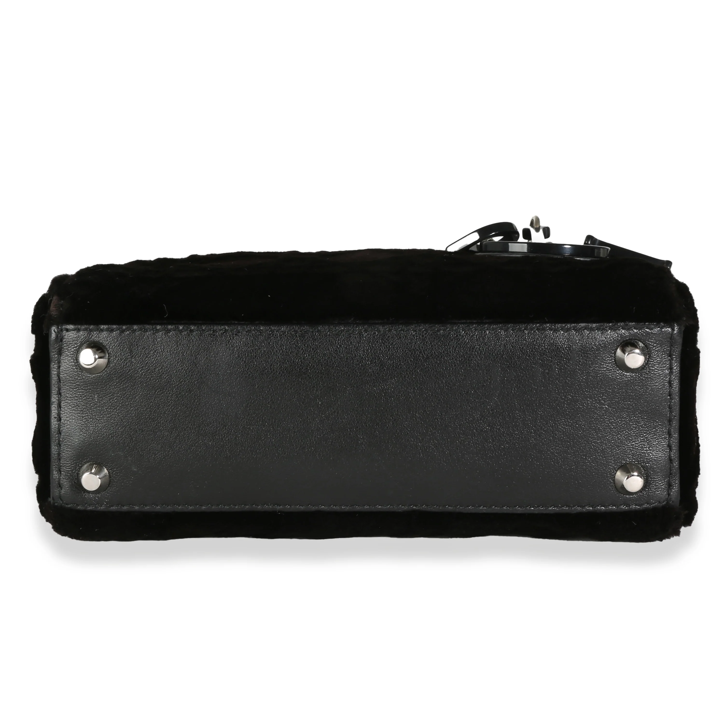 Black Fur Cannage Mini Lady Dior - Image 5