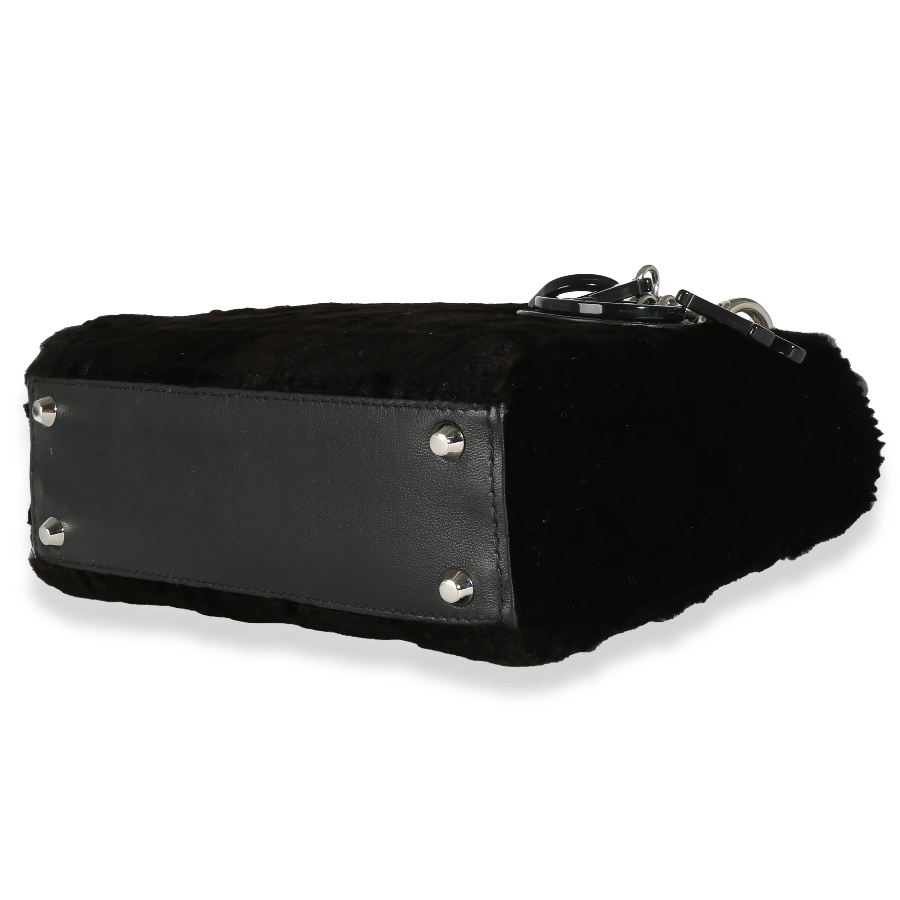 Black Fur Cannage Mini Lady Dior - Image 7