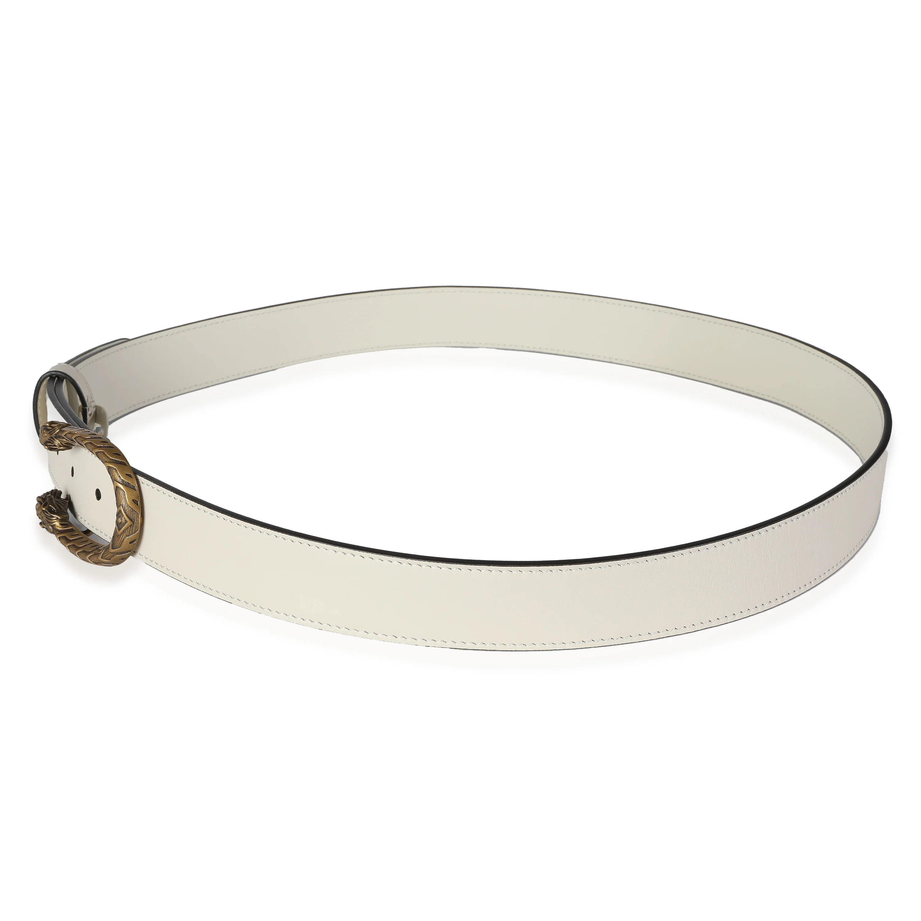 White Calfskin Dionysus Belt 100/40 - Image 2