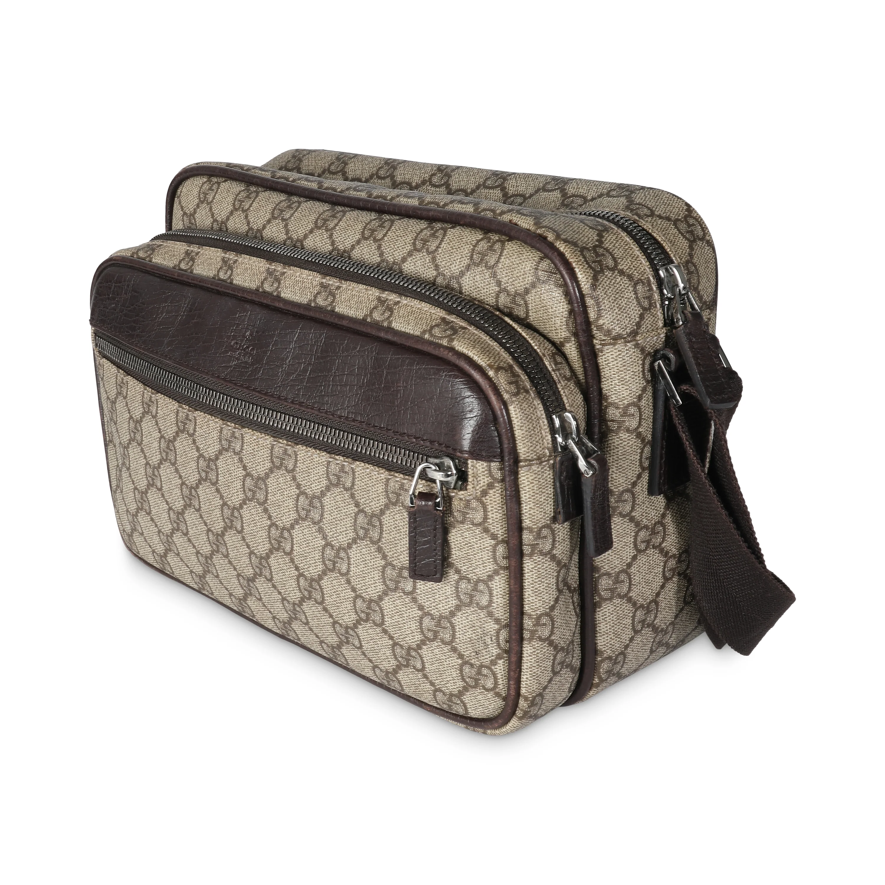 Beige GG Supreme Canvas Small Camera Messenger Bag - Image 2