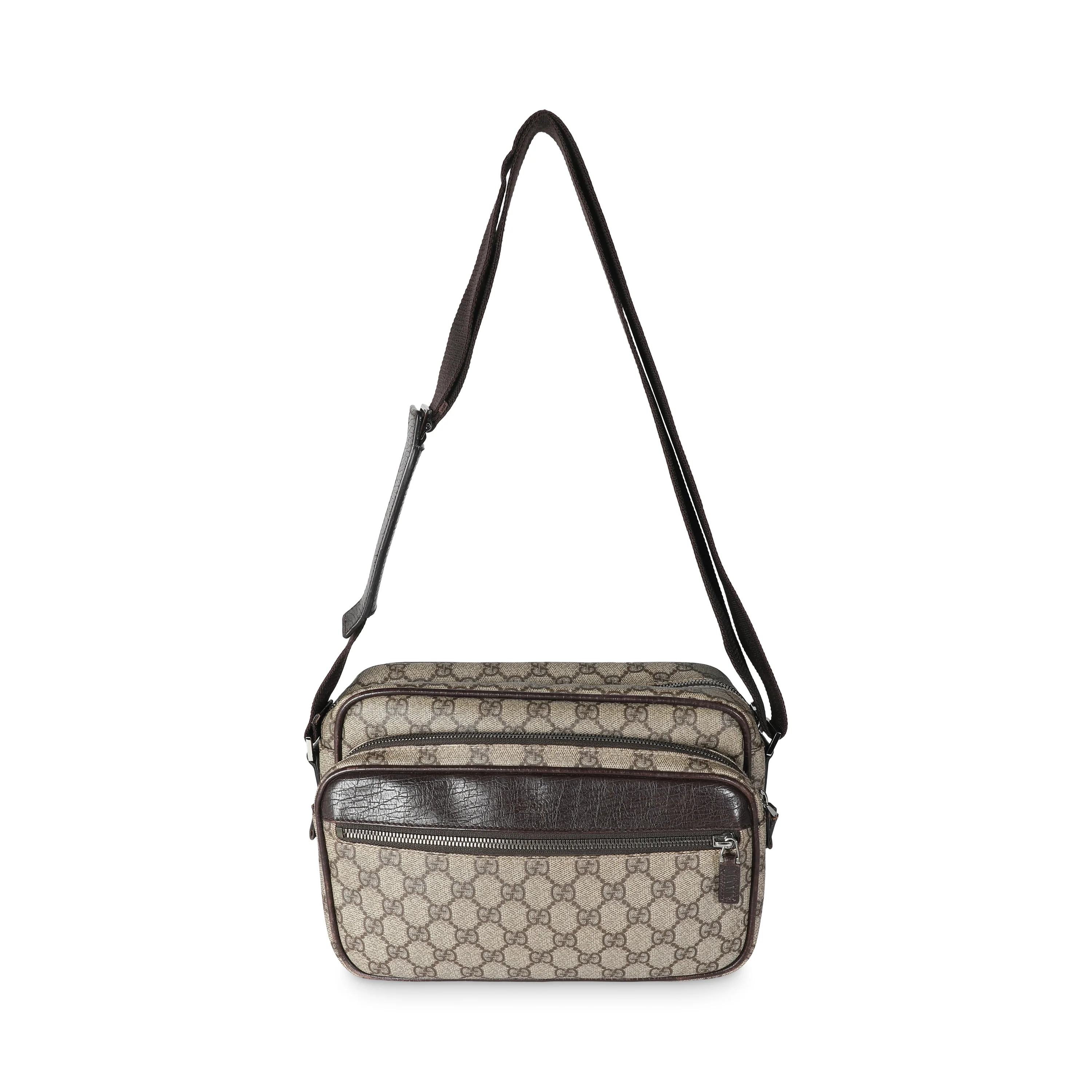Beige GG Supreme Canvas Small Camera Messenger Bag - Image 8