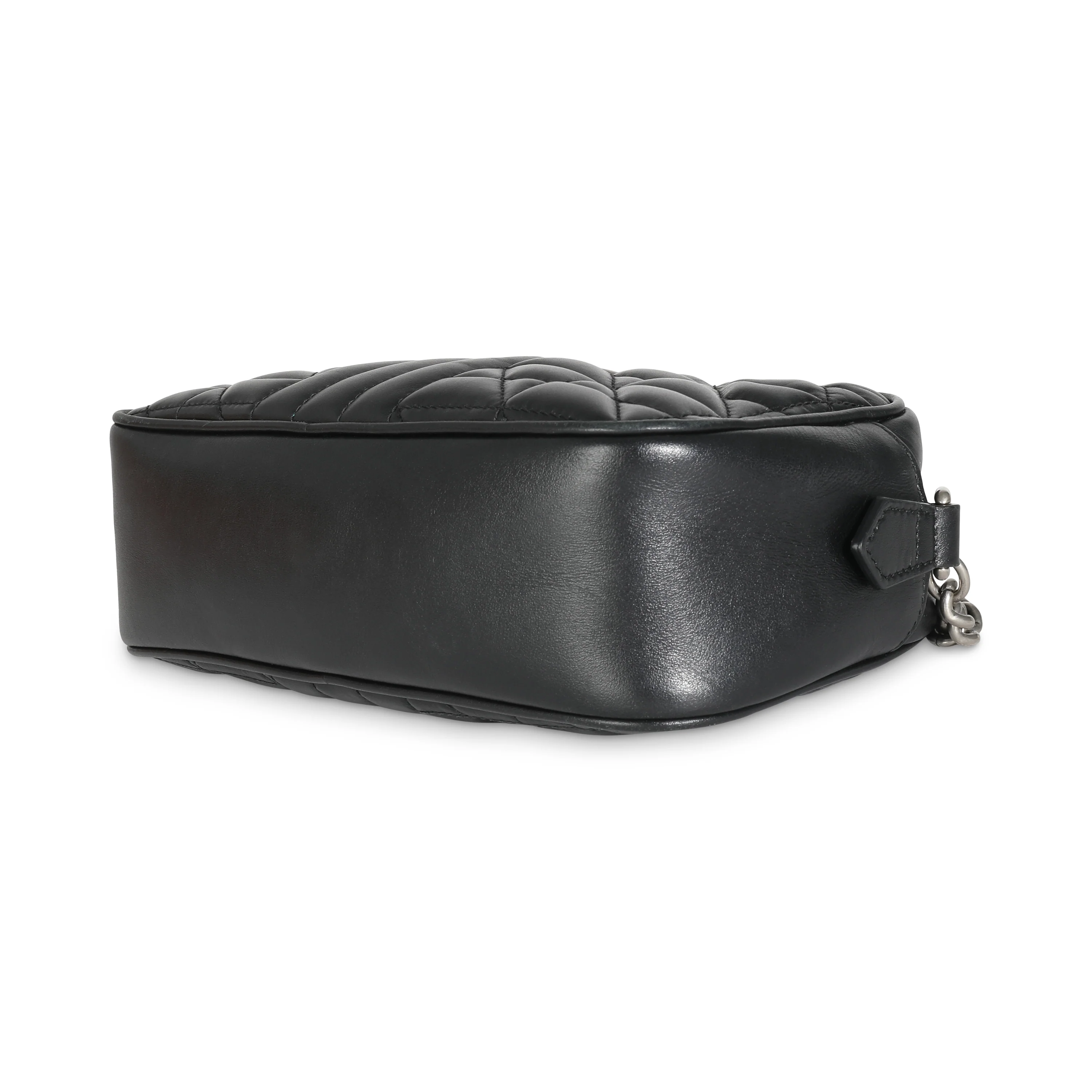 Black Matelasse Calfskin Aria Small GG Marmont Shoulder Bag - Image 7