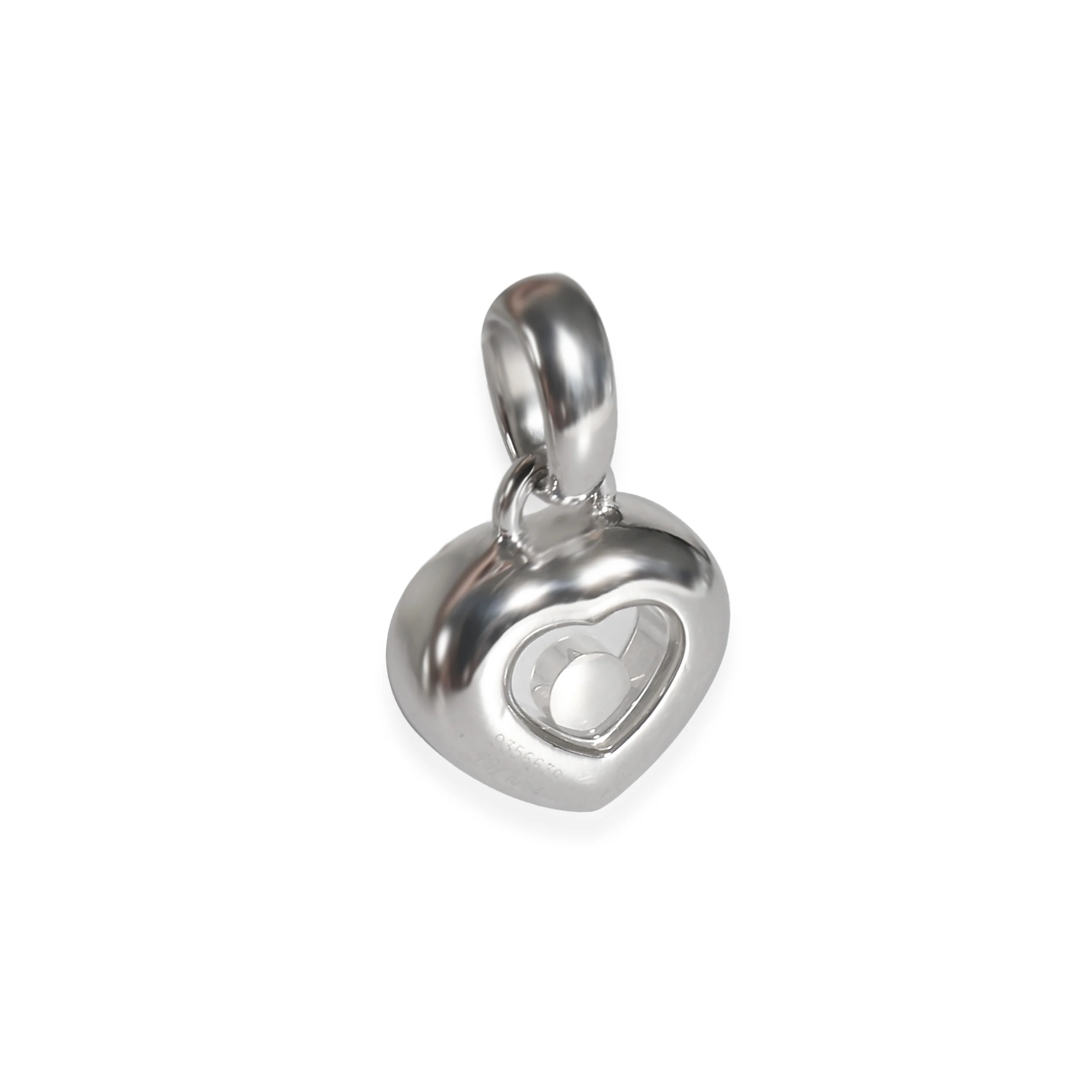 Happy Diamonds Heart Pendant in 18k White Gold 0.25 CTW - Image 3